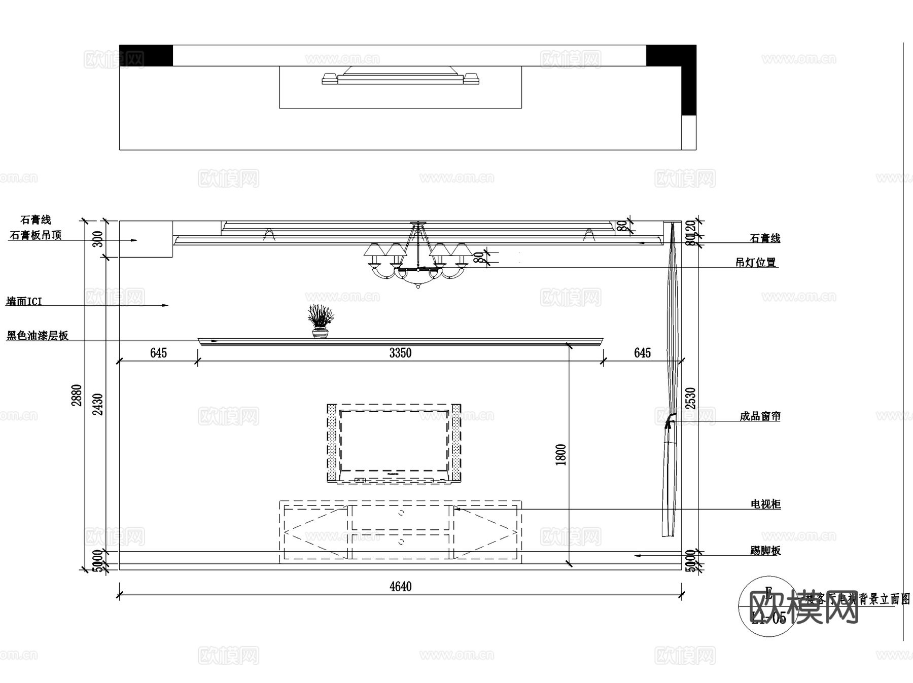 现代园墅美式二层别墅室内家装CAD施工图cad施工图