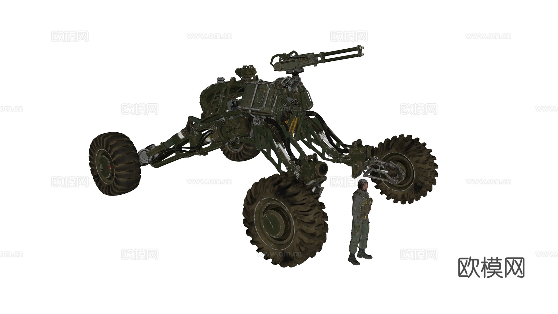 战车 机甲战士 科幻机器人 机械战甲 战争机甲su模型