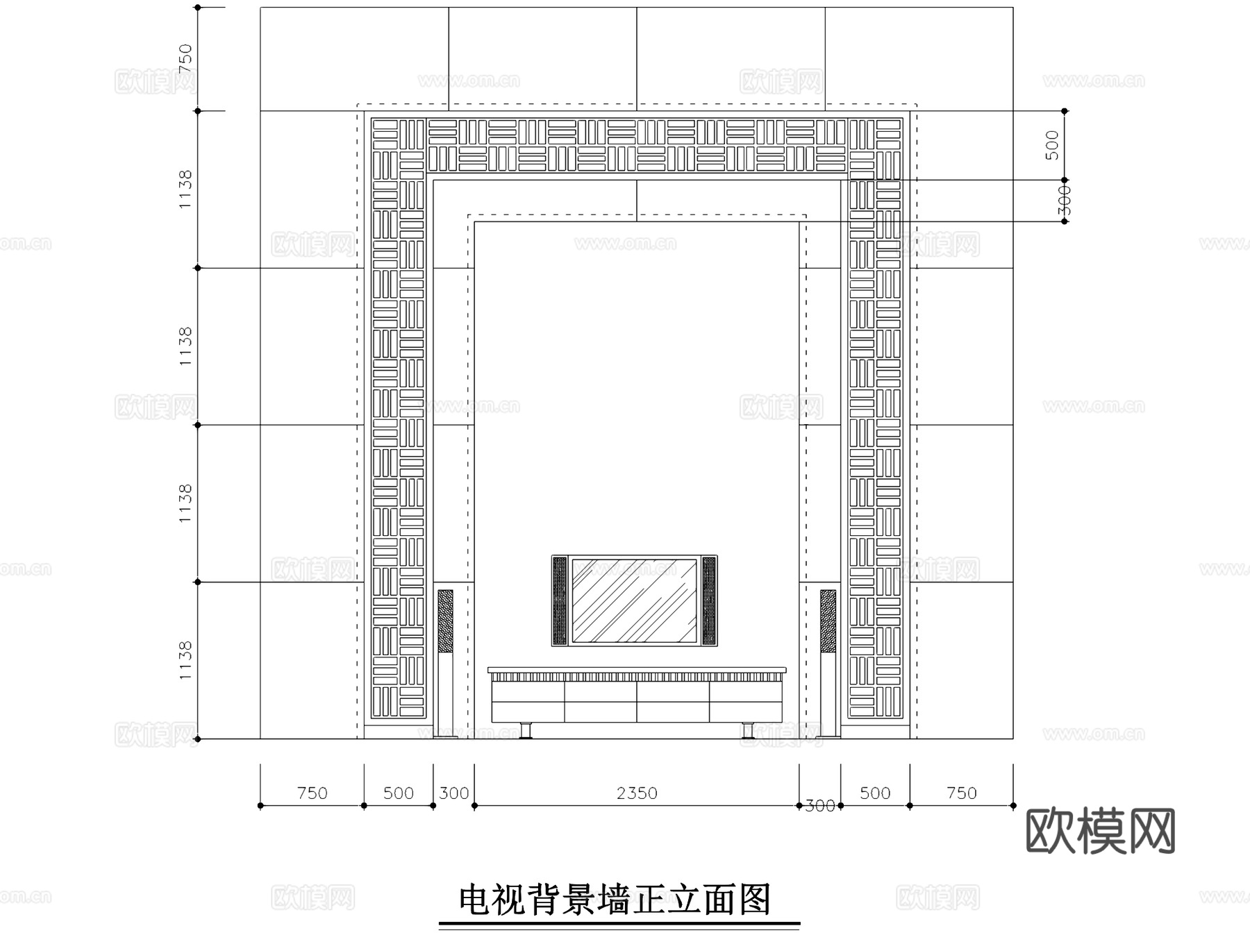 中式三层别墅室内家装CAD施工图cad施工图