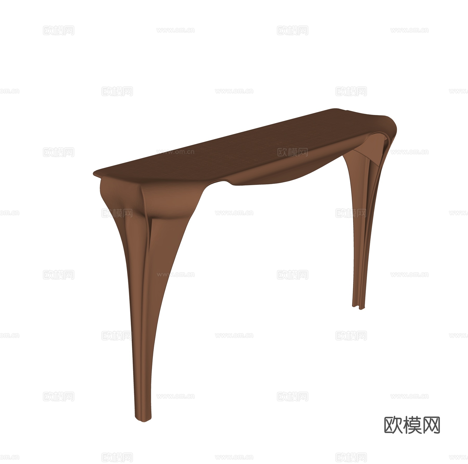 轻奢端景条案su模型