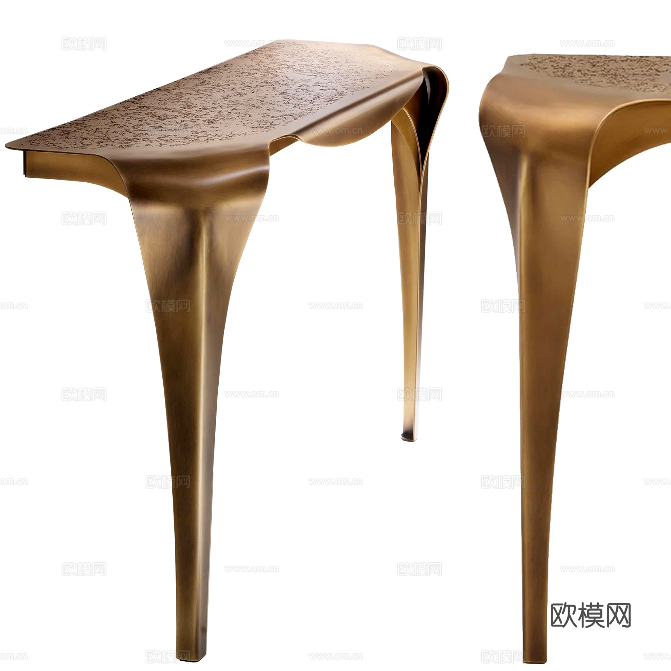 轻奢端景条案su模型