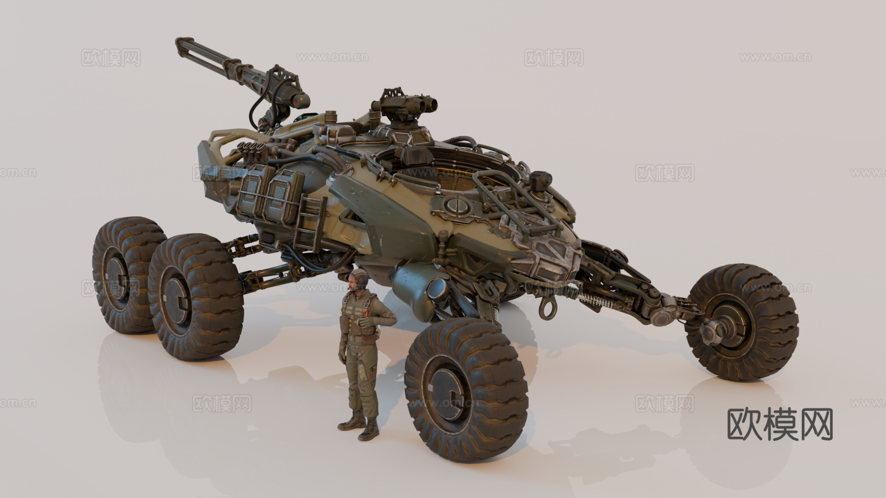 战车 机甲战士 科幻机器人 机械战甲 战争机甲su模型