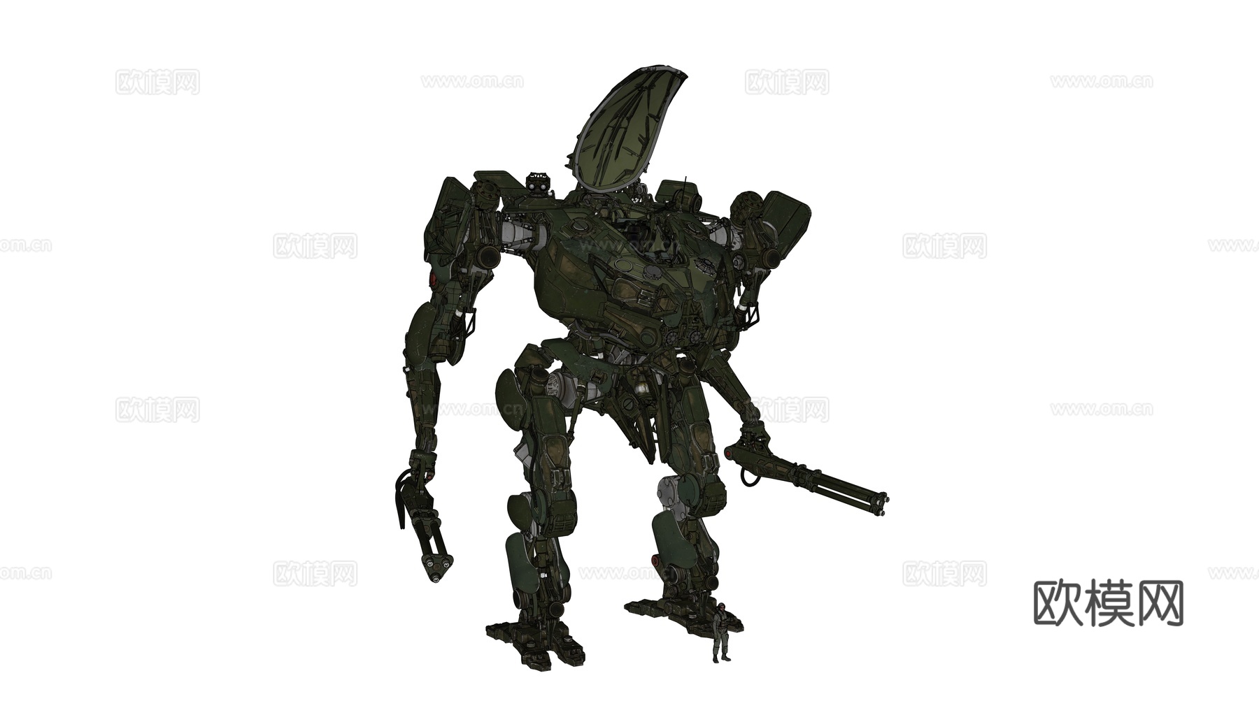 机器人 机甲战士 科幻机器人 机械战甲 战争机甲su模型