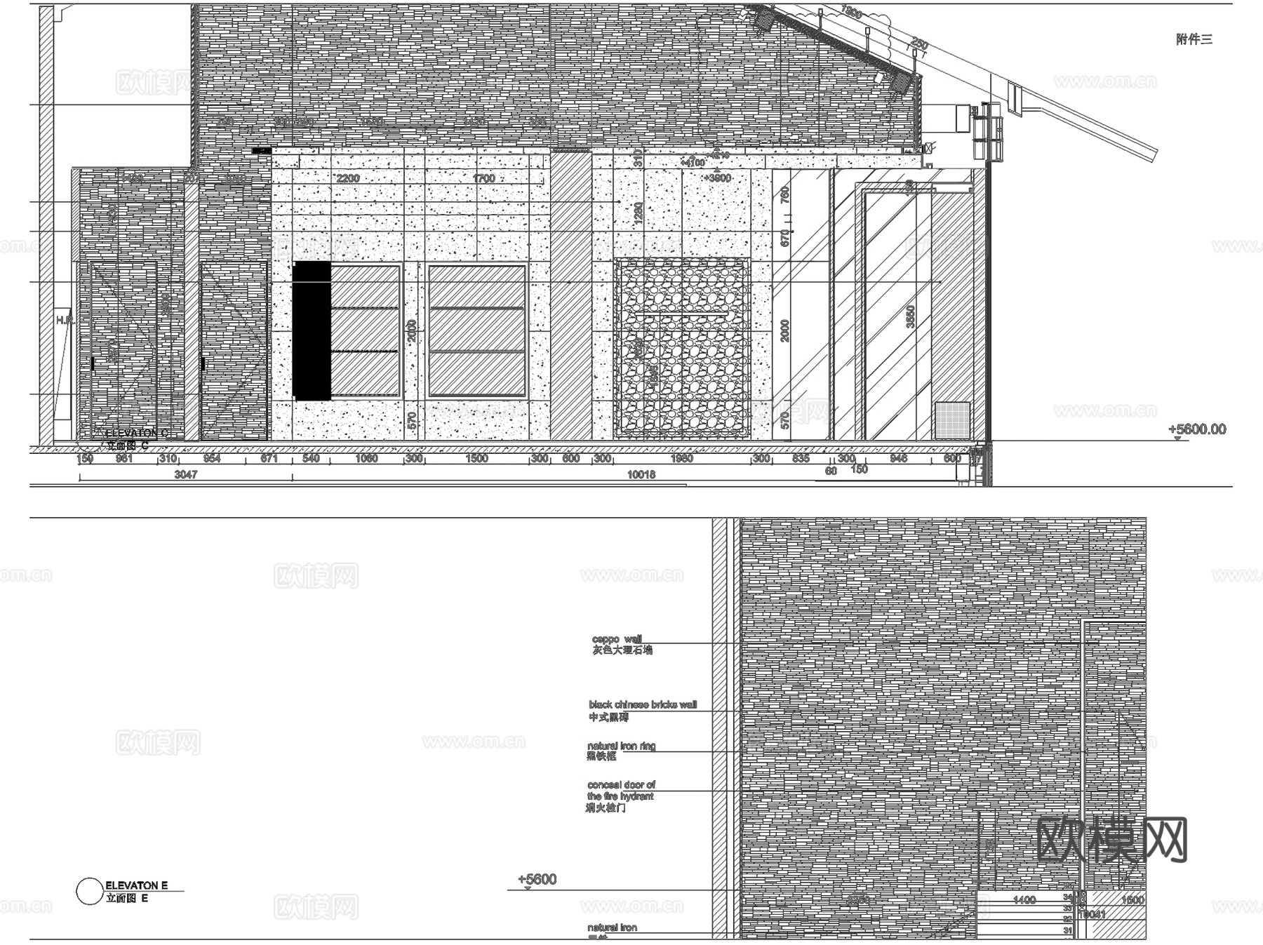 成都太古里纪梵希法国品牌服装店室内工装CAD施工图整套cad施工图