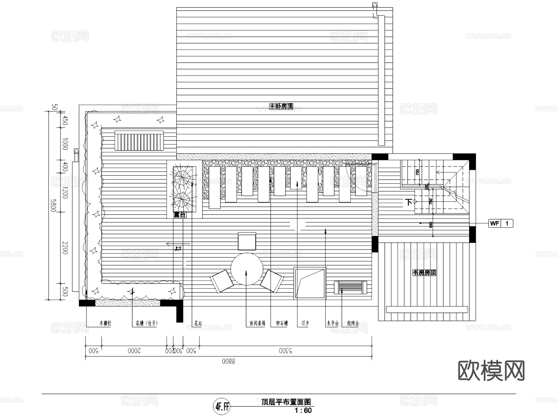 上海万科燕南园C户型四层别墅室内家装CAD施工图整套cad施工图