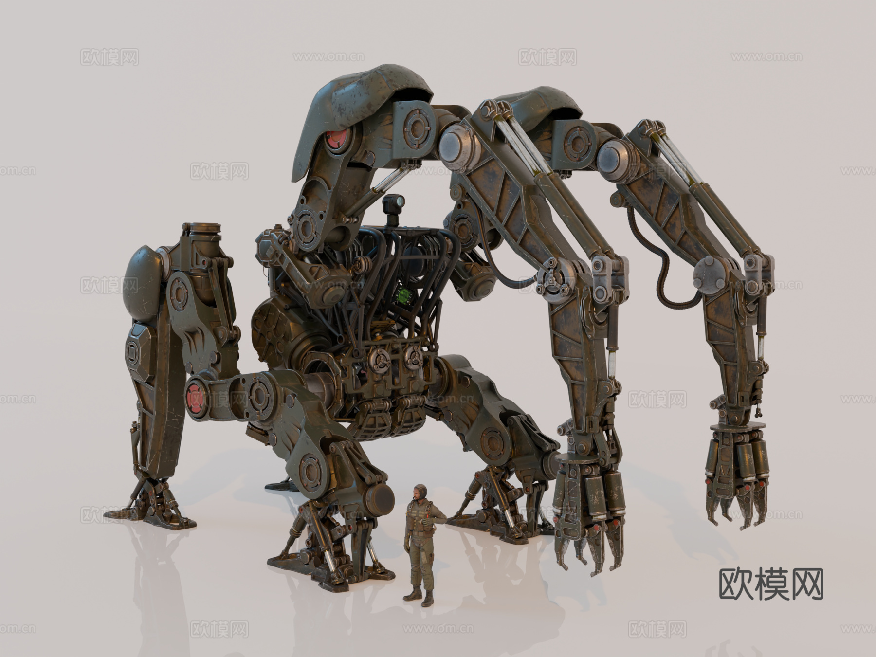 机器人 机甲战士 科幻机器人 机械战甲 战争机甲su模型