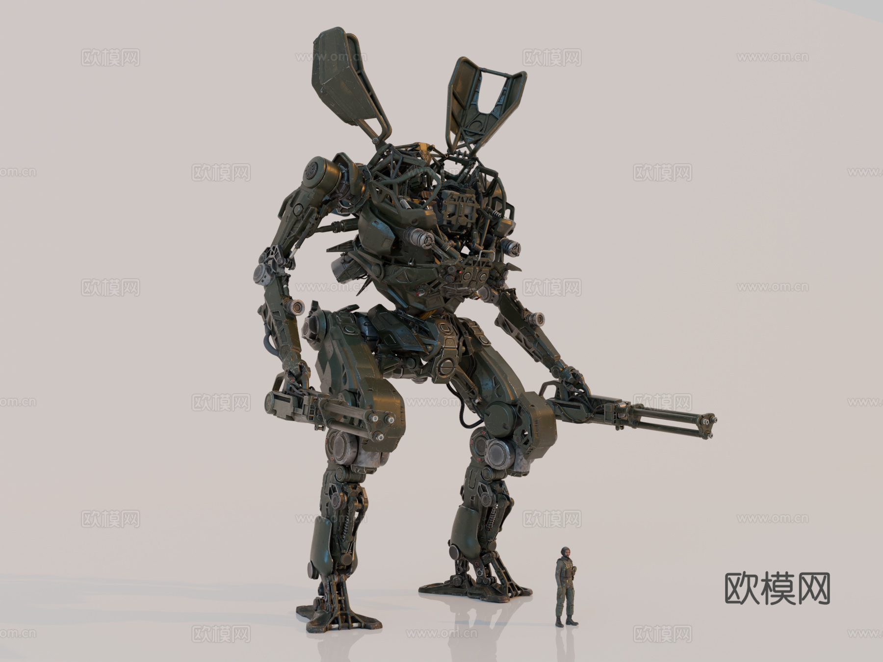 机器人 机甲战士 科幻机器人 机械战甲 战争机甲su模型