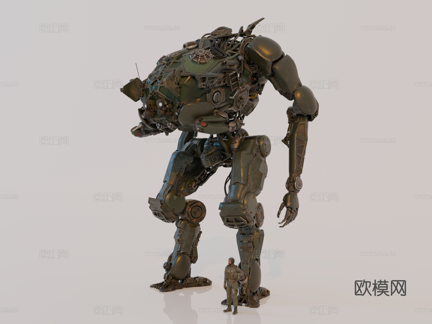 机器人 机甲战士 科幻机器人 机械战甲 战争机甲su模型