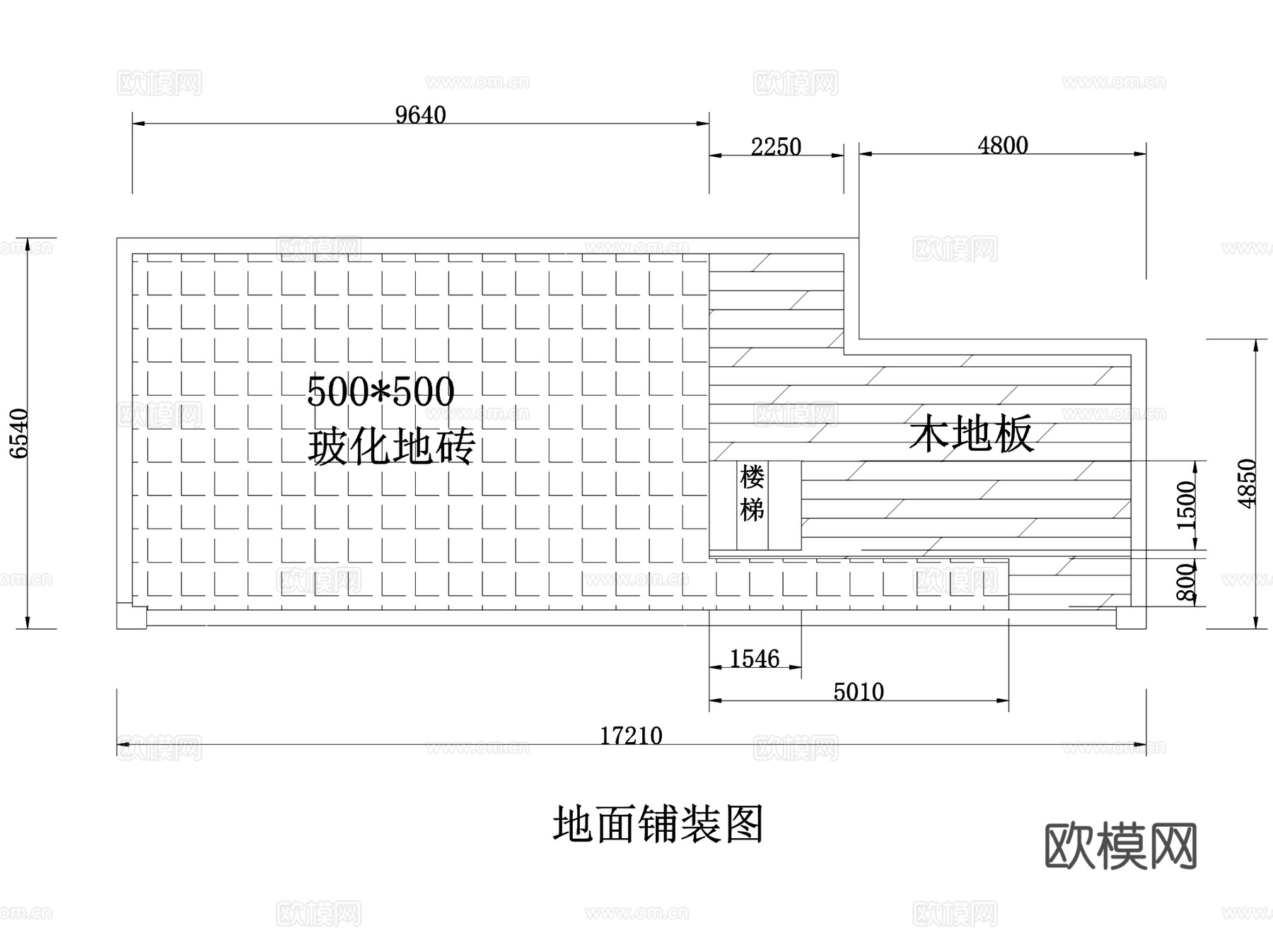 GANGA永恒之河服装店室内工装部分CAD施工图+SU模型cad施工图