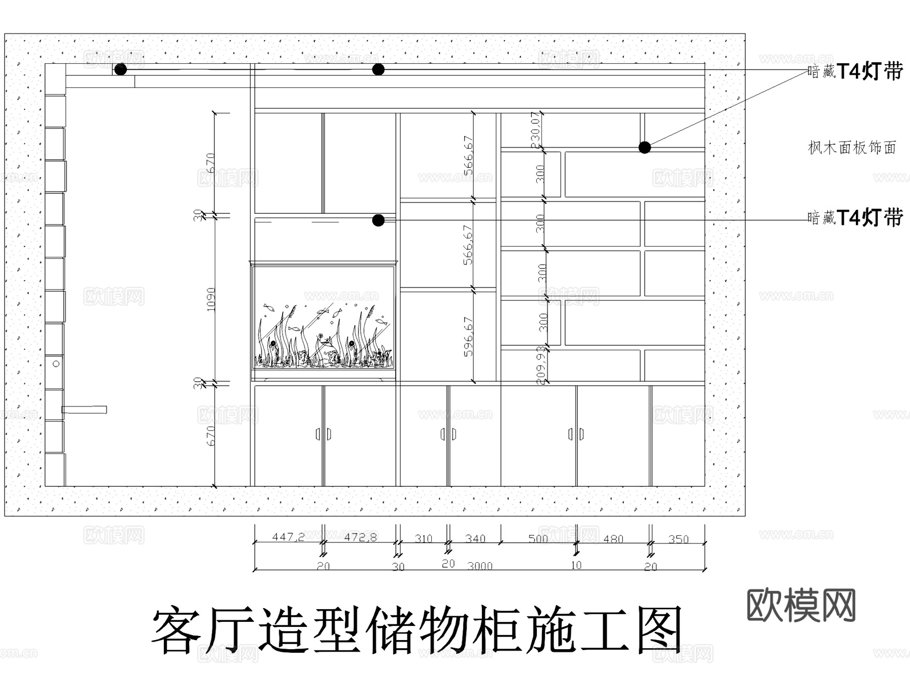 现代二层跃层室内家装CAD施工图cad施工图
