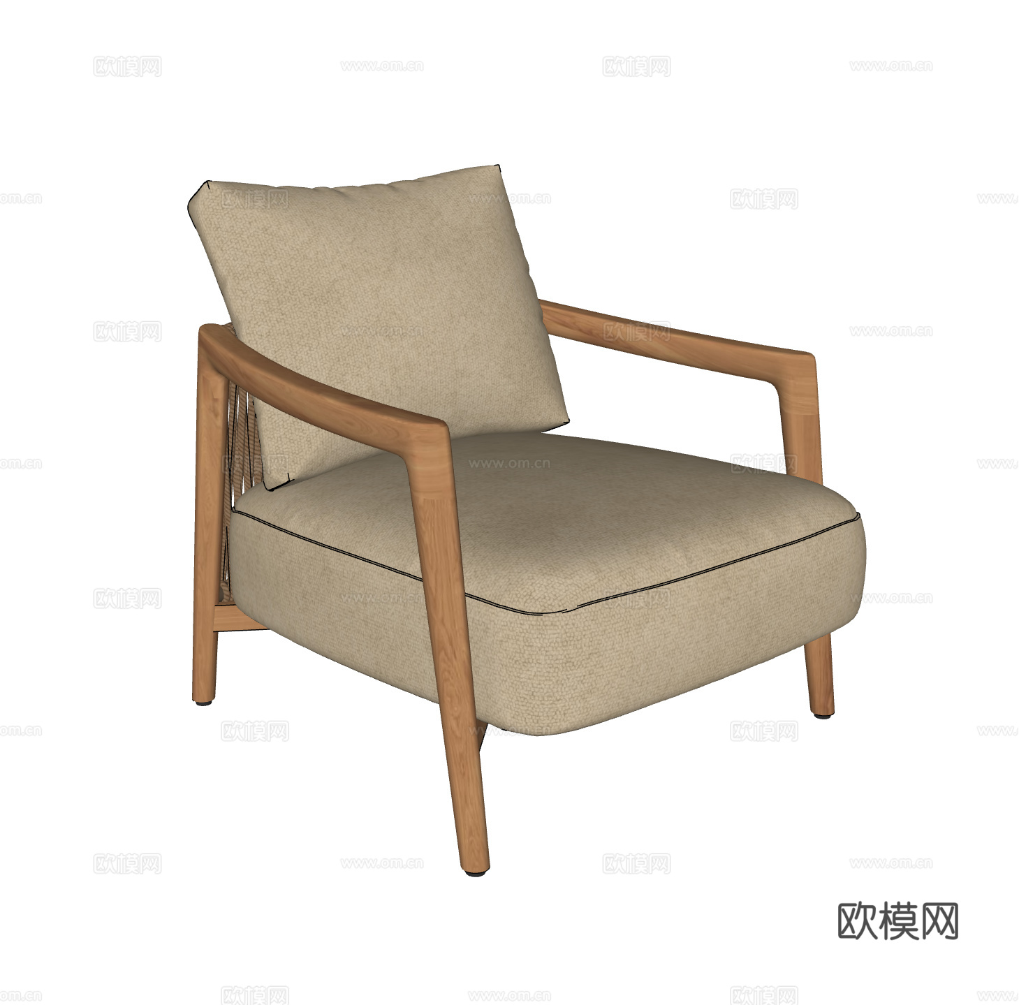 POLIFORM现代休闲椅 户外椅 沙发椅 单人沙发su模型