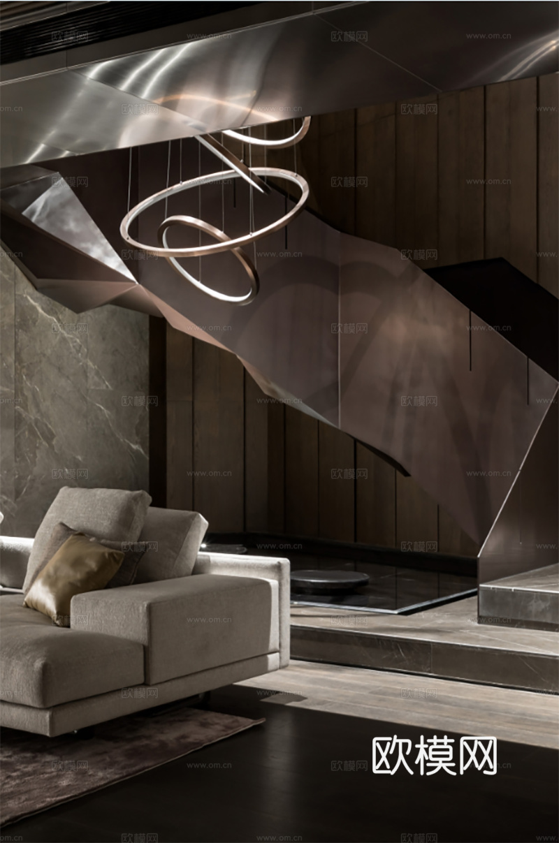 转角楼梯 客厅楼梯  楼梯间立面图cad施工图