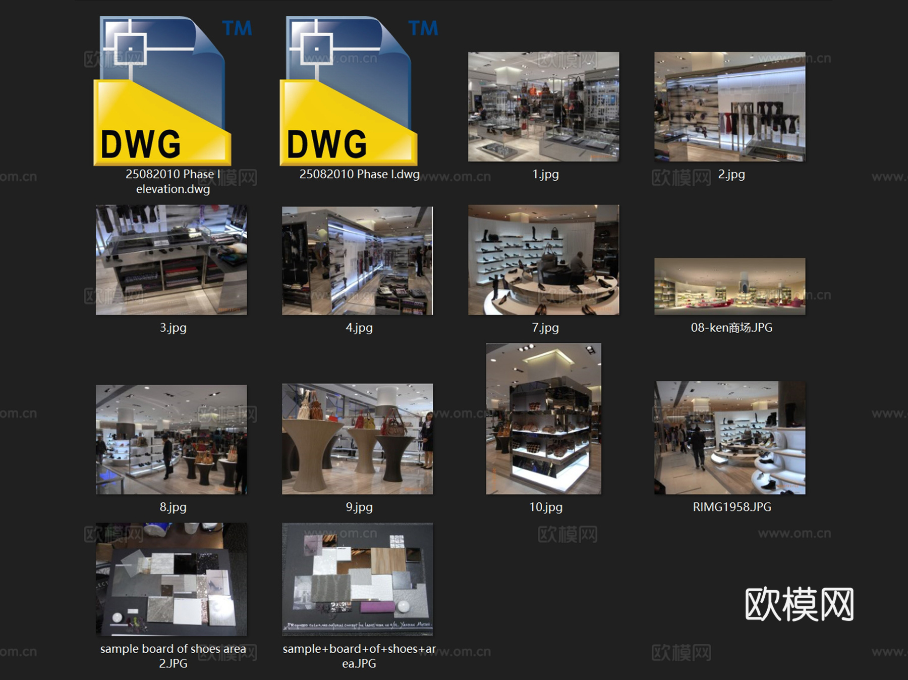 澳门新八佰伴百货女装部服装店室内工装CAD施工图cad施工图