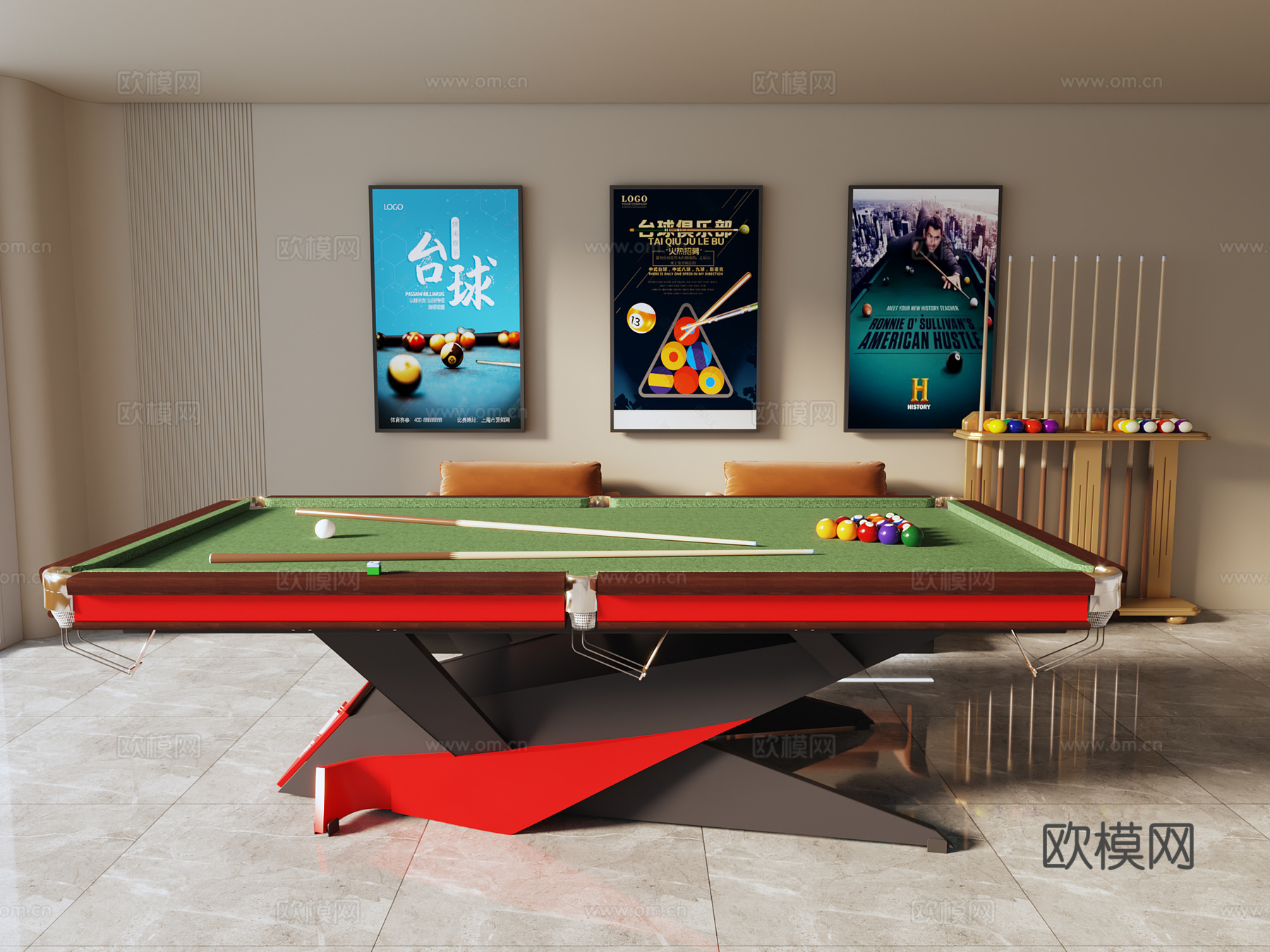 乒乓球桌3d模型下载