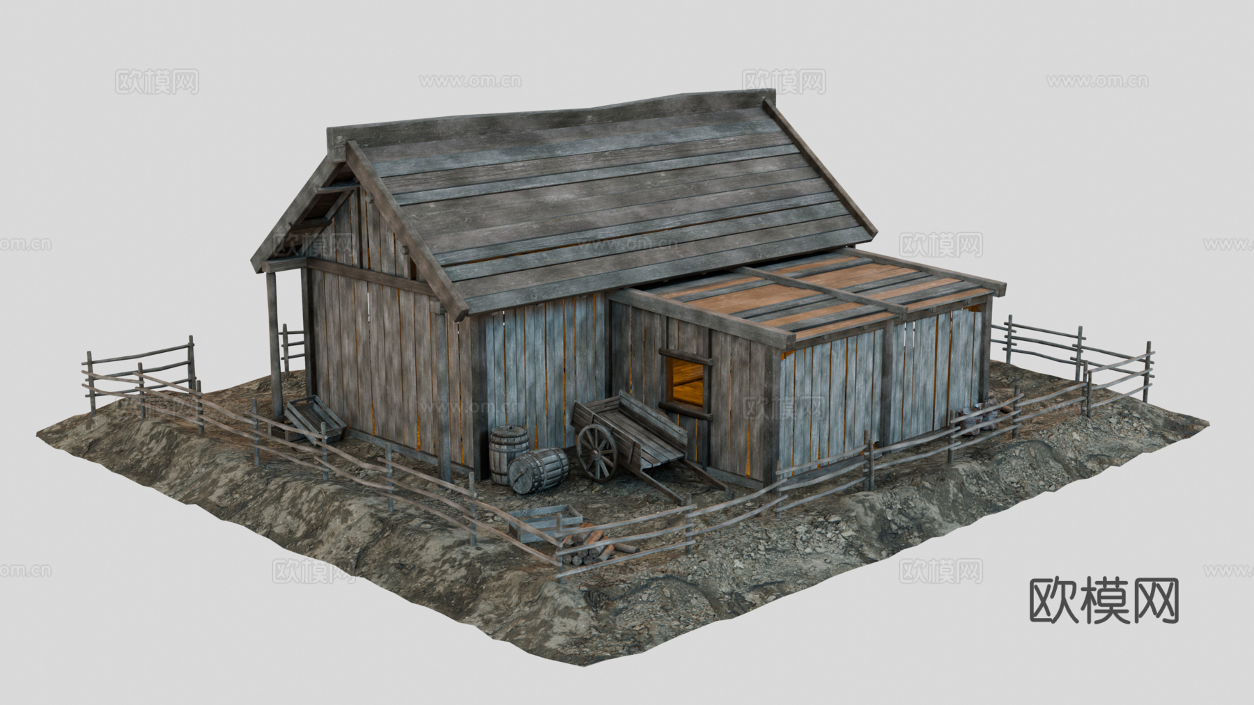 茅草屋 竹屋 木屋 树屋 部落房屋su模型