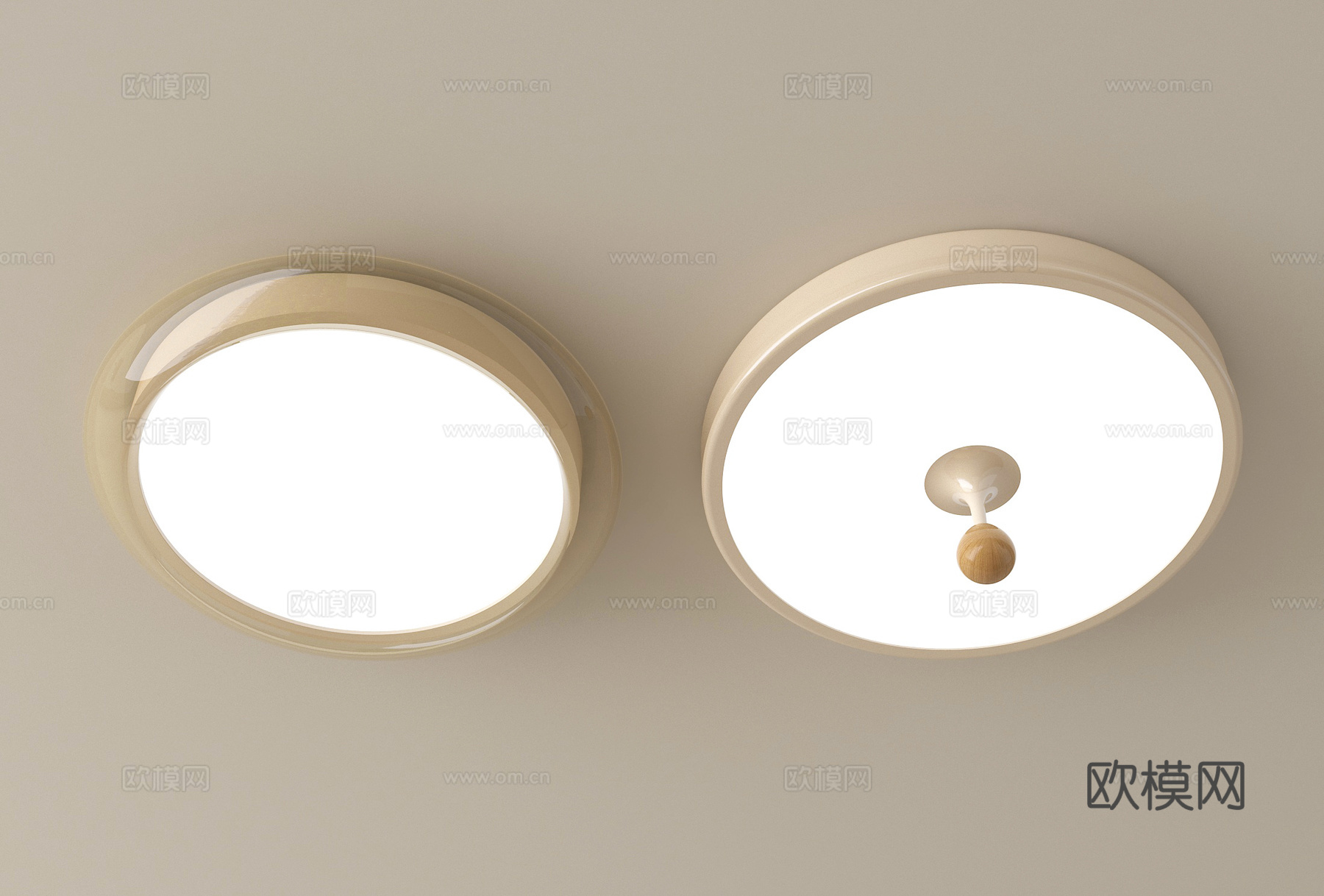 法式吸顶灯 卧室吸顶灯3d模型下载