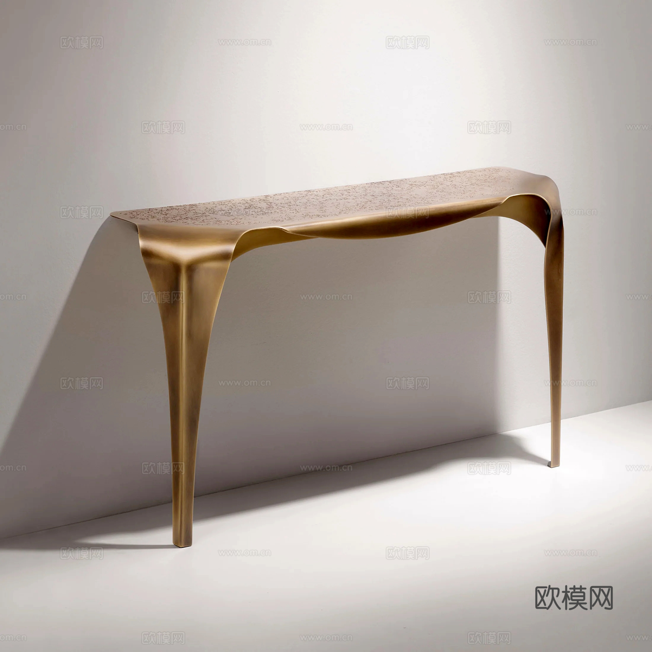 轻奢端景条案su模型