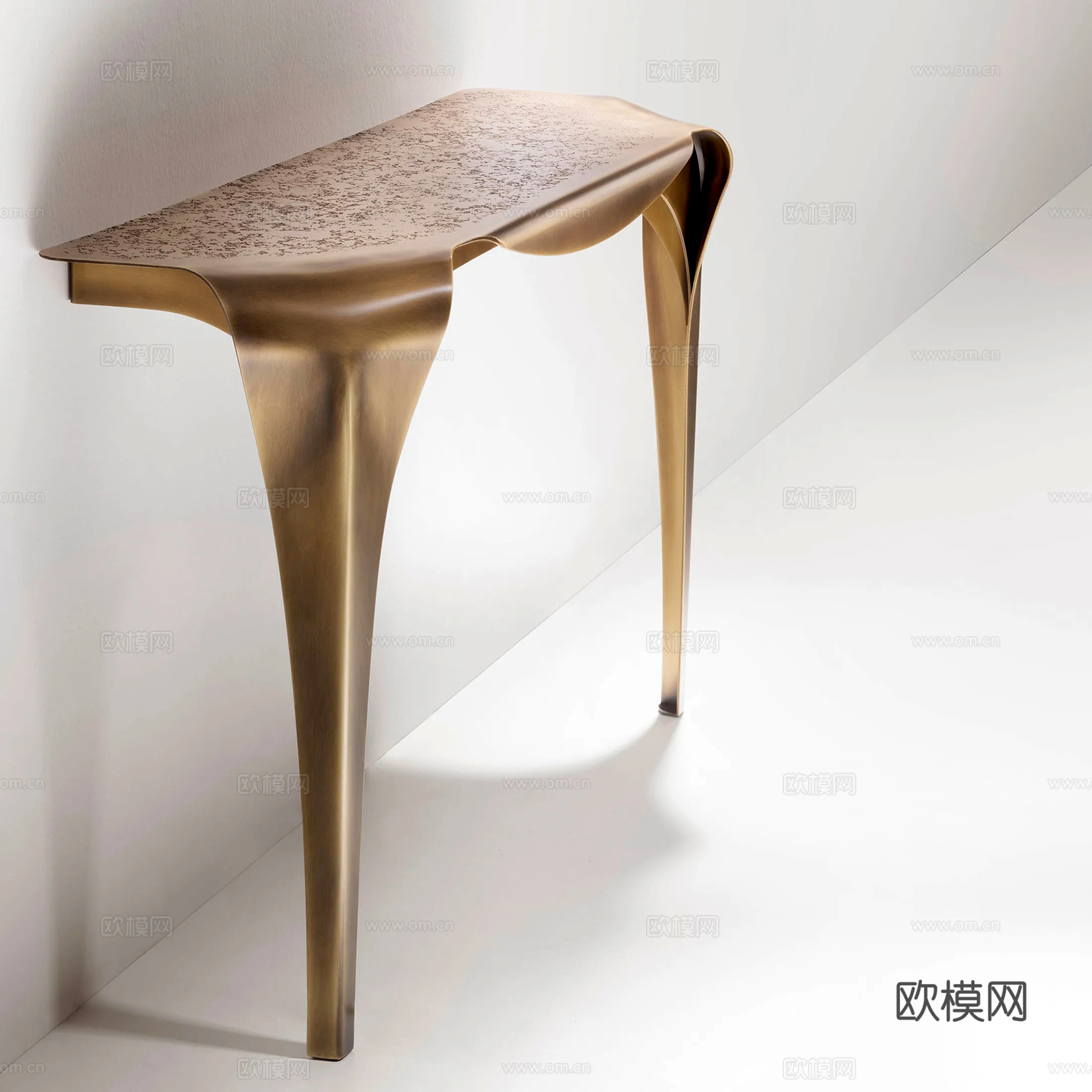 轻奢端景条案su模型