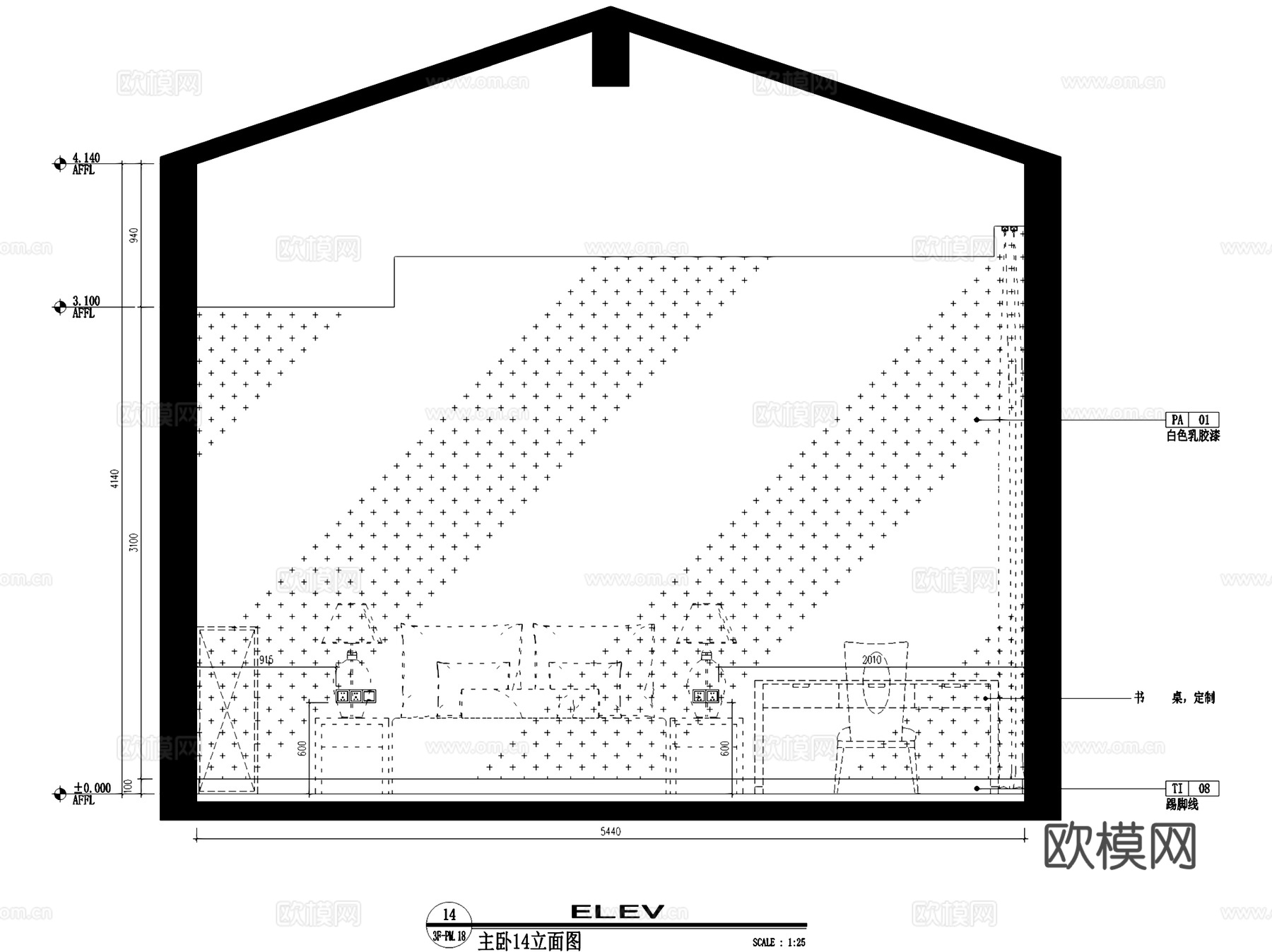 相遇海和院三层别墅室内家装CAD施工图cad施工图