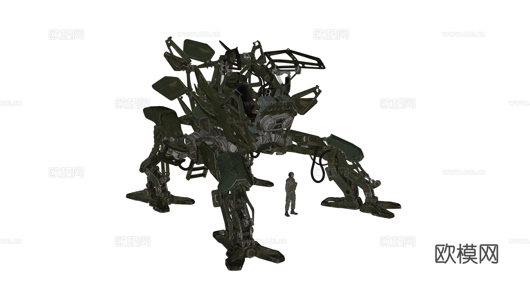 机器人 机甲战士 科幻机器人 机械战甲 战争机甲su模型