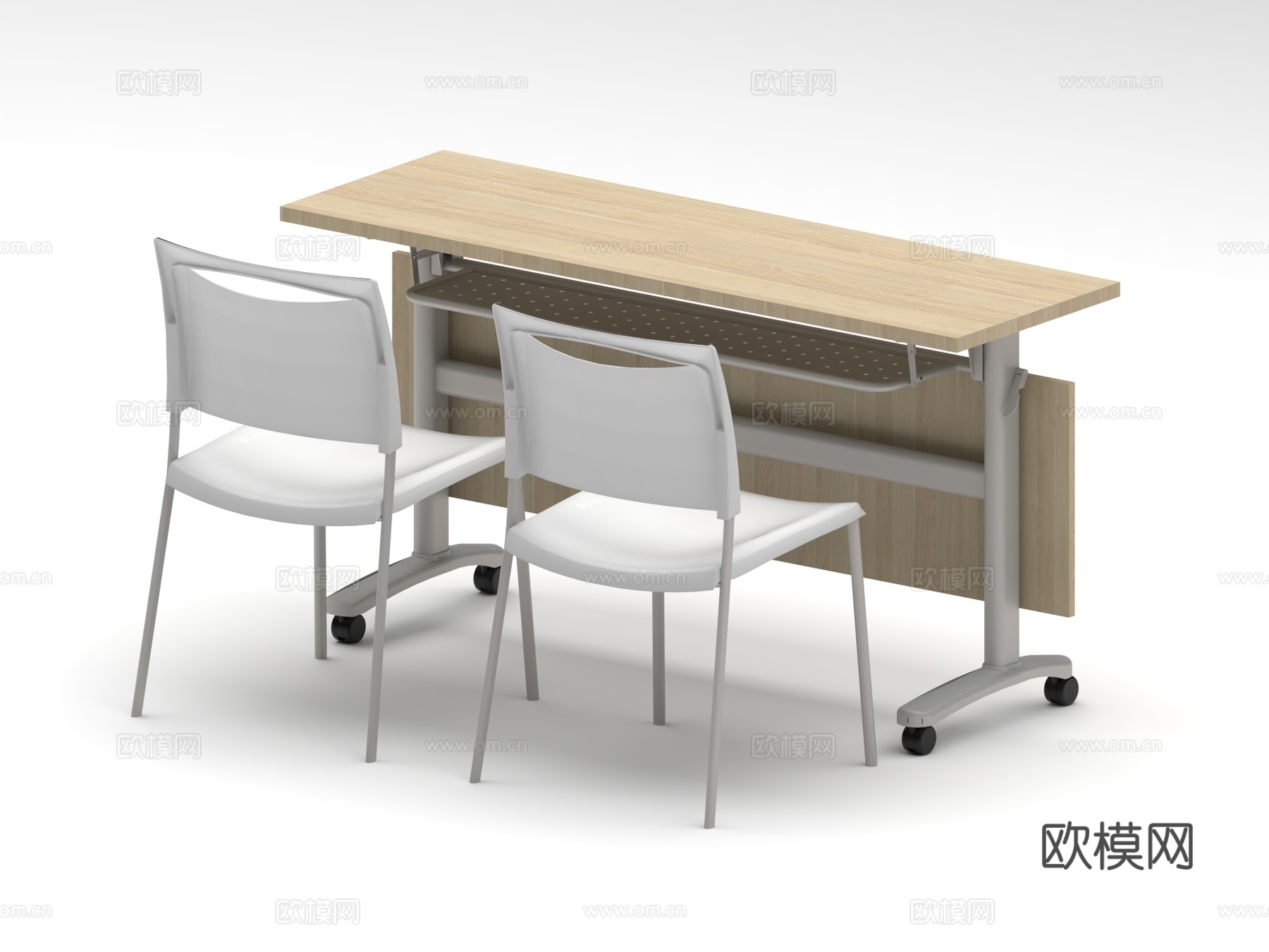 培训桌椅 条桌椅 会议桌椅 培训桌 培训椅 条桌 休闲椅su模型