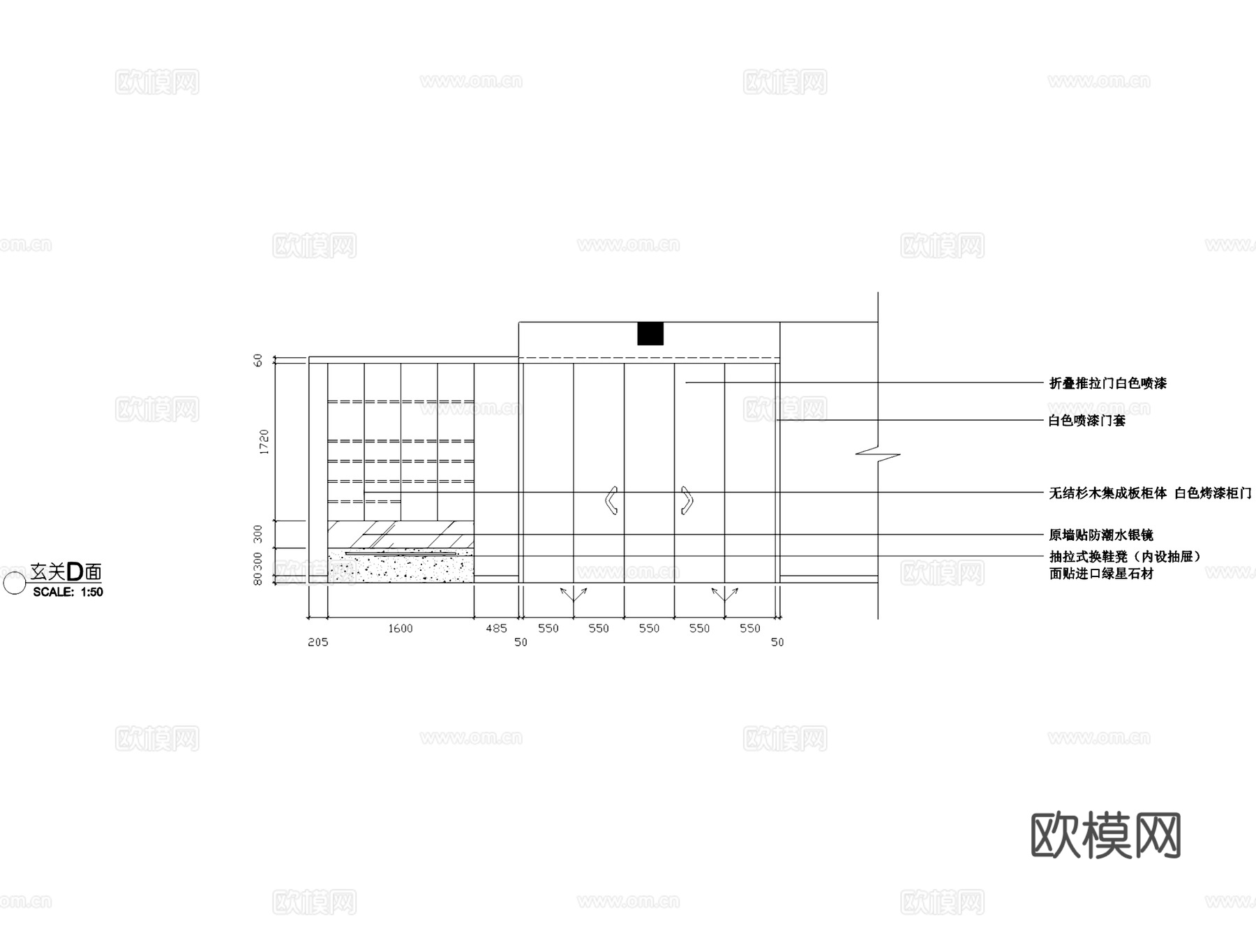现代二层跃层室内家装CAD施工图cad施工图