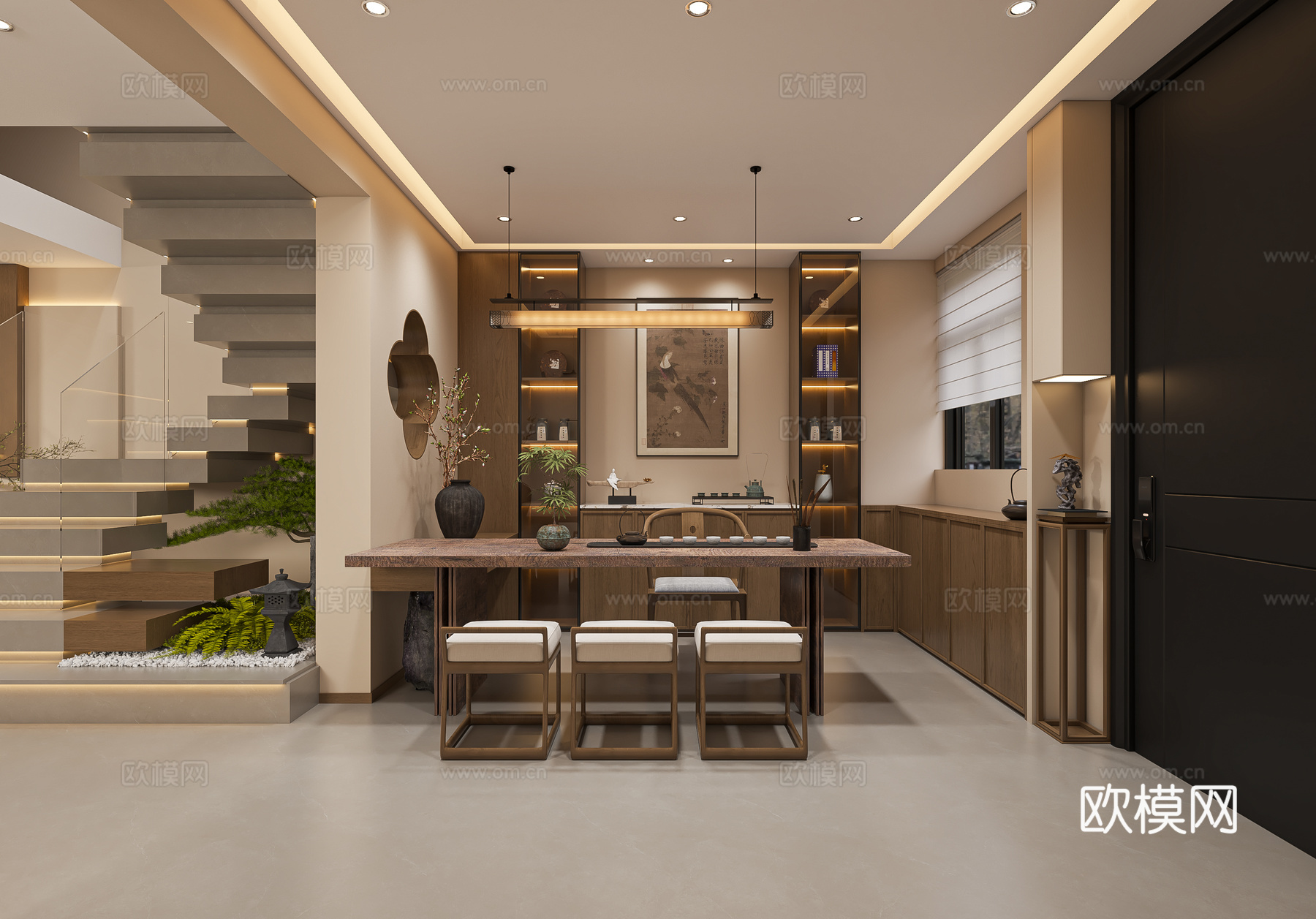宋氏美学餐厅3d模型