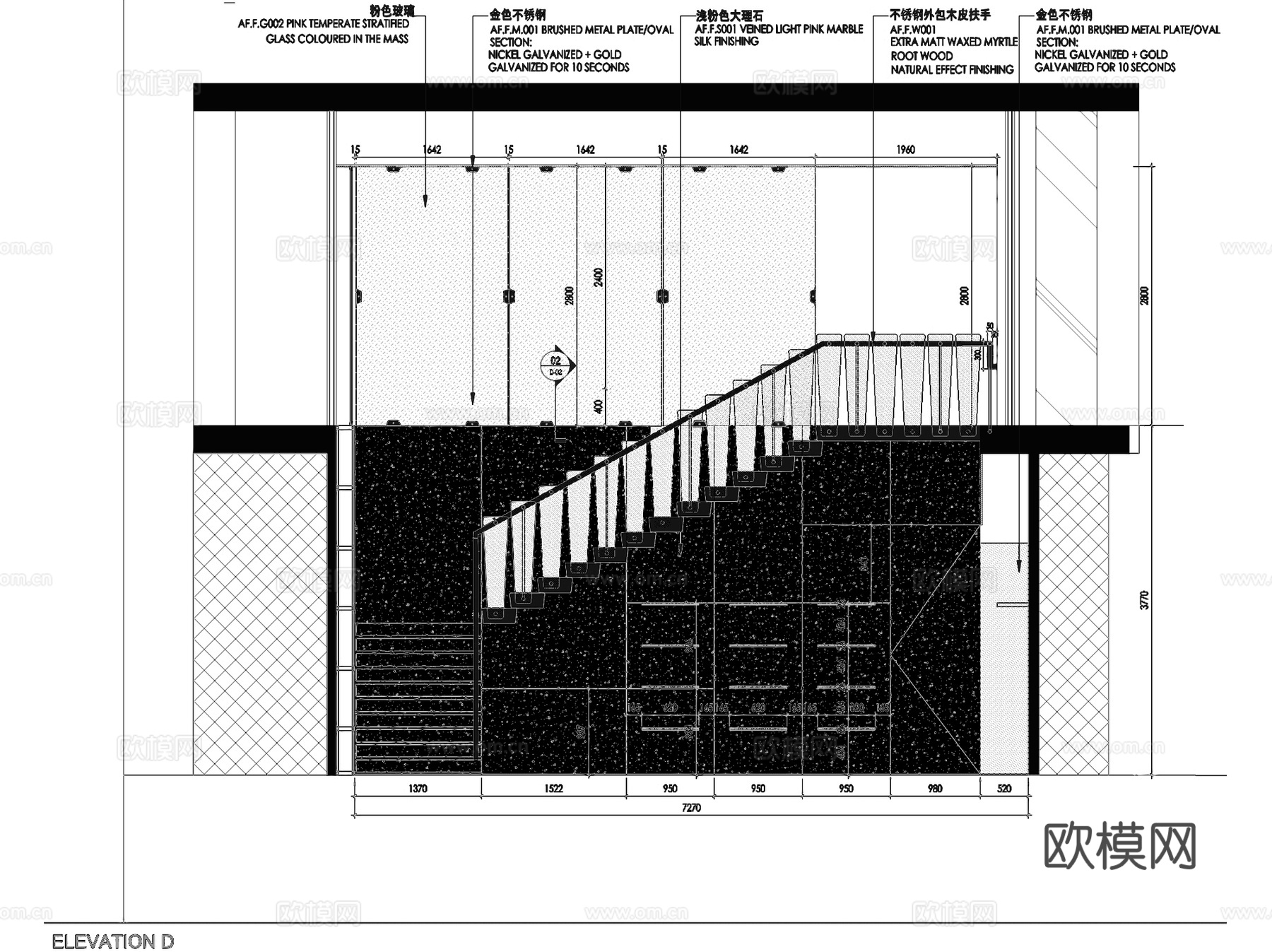 Alberta Ferretti意大利品牌服装店室内工装cad施工图