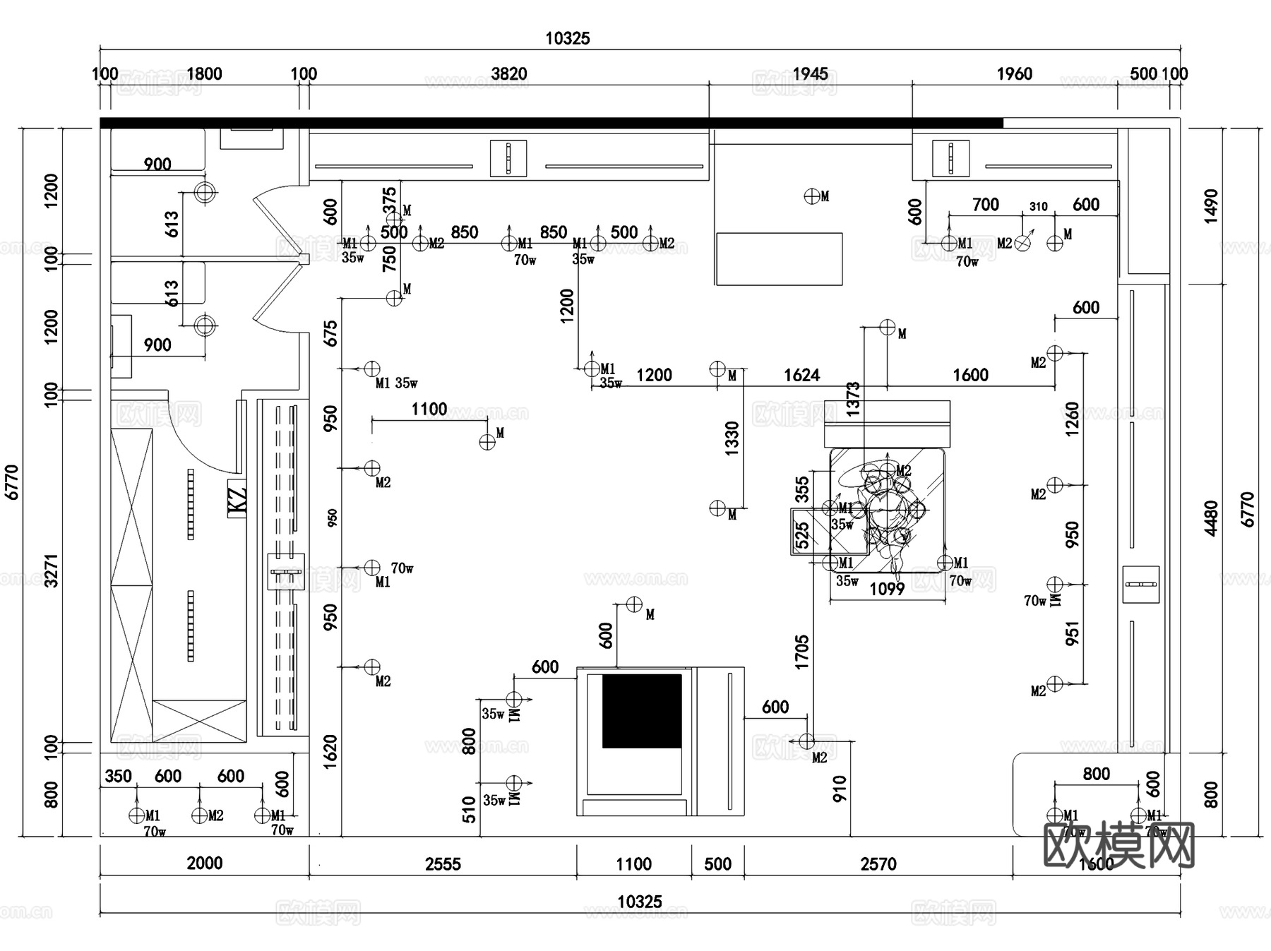 STEVE&amp;VIVIAN意大利女装品牌服装店室内工装CADcad施工图