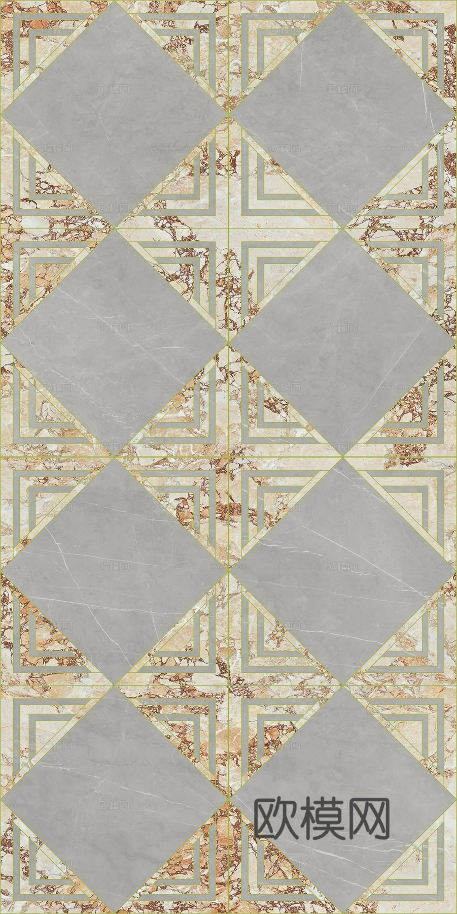大理石瓷砖石材几何地面拼花下载
