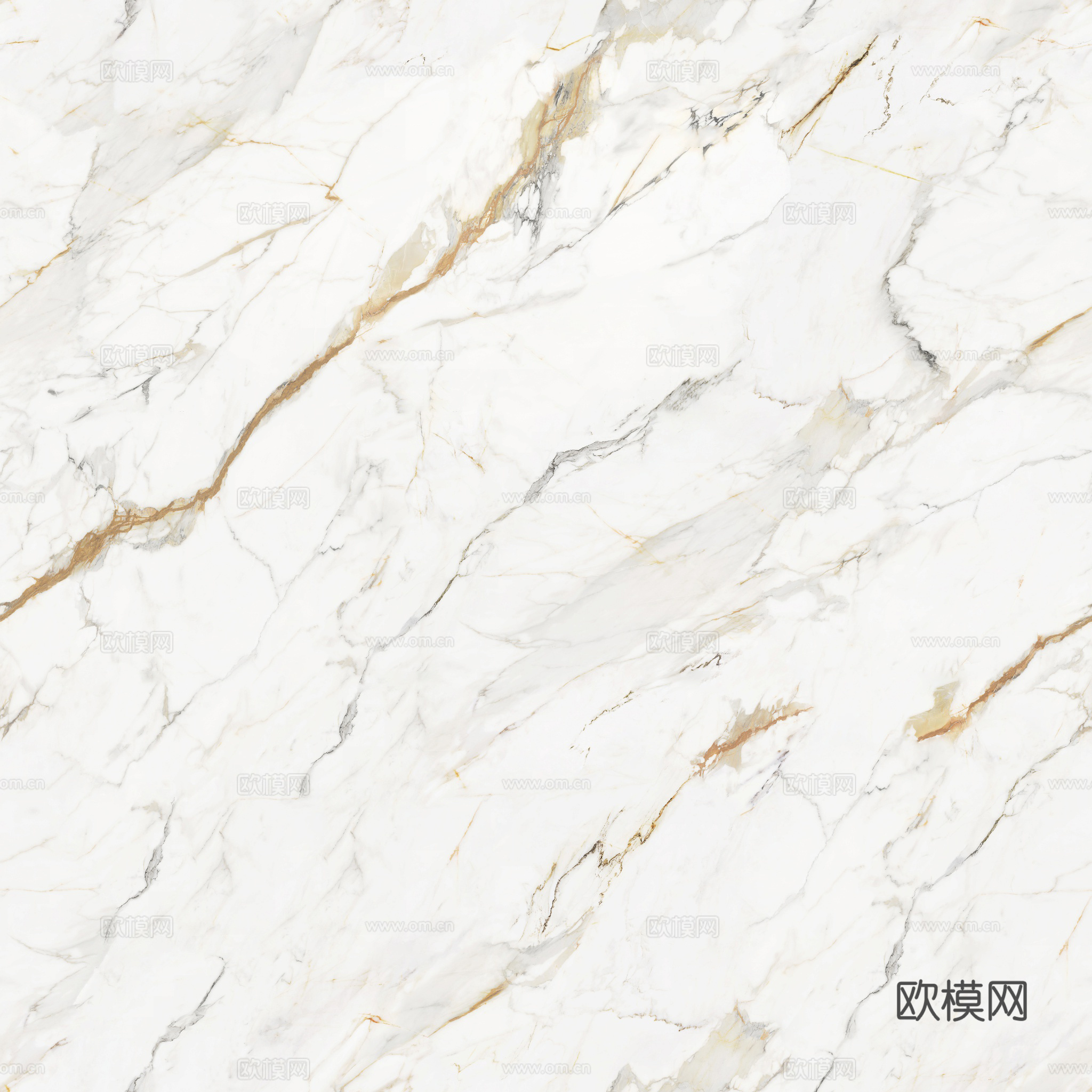 无缝卡拉拉金大理石瓷砖