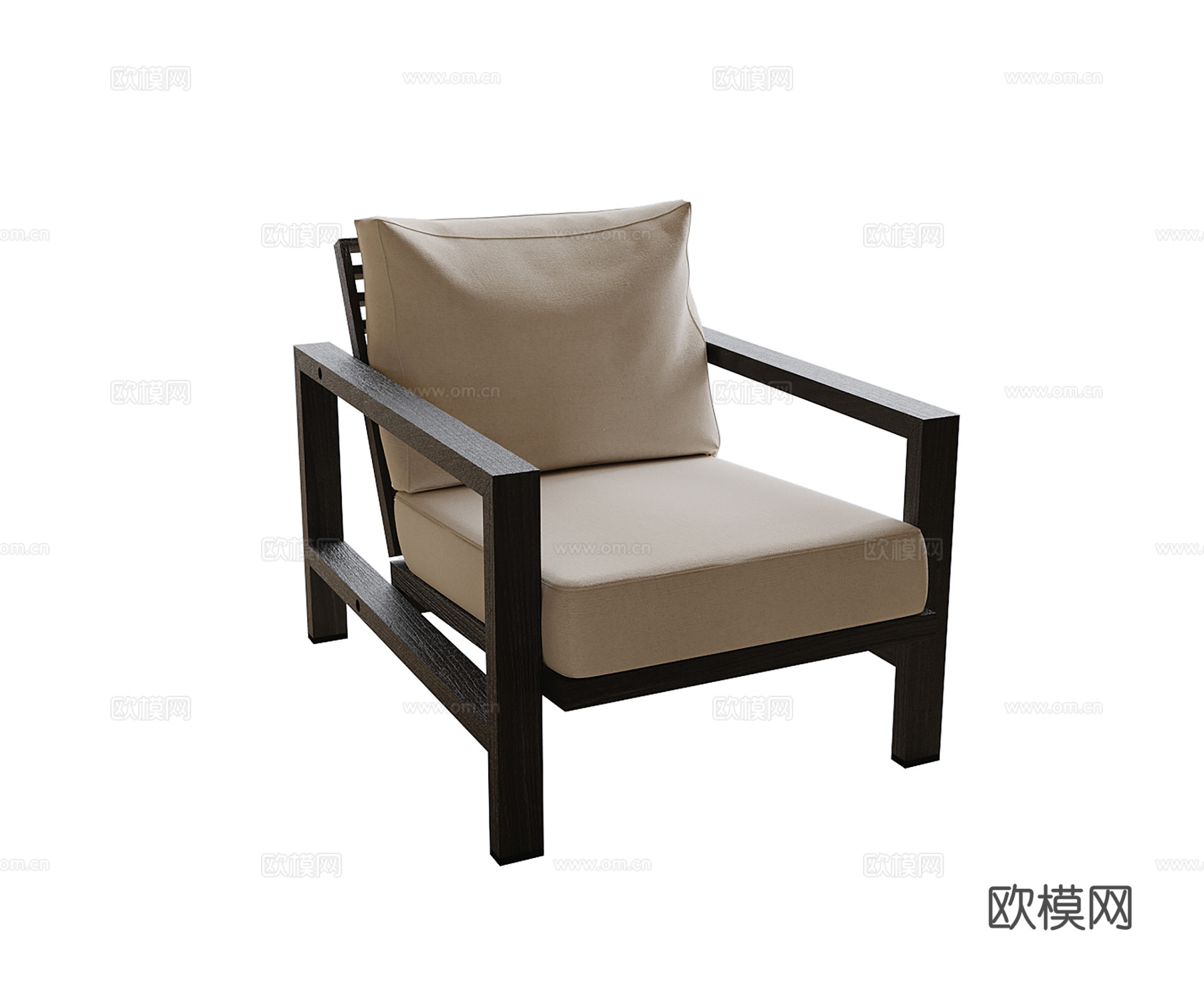 现代休闲椅 单椅su模型