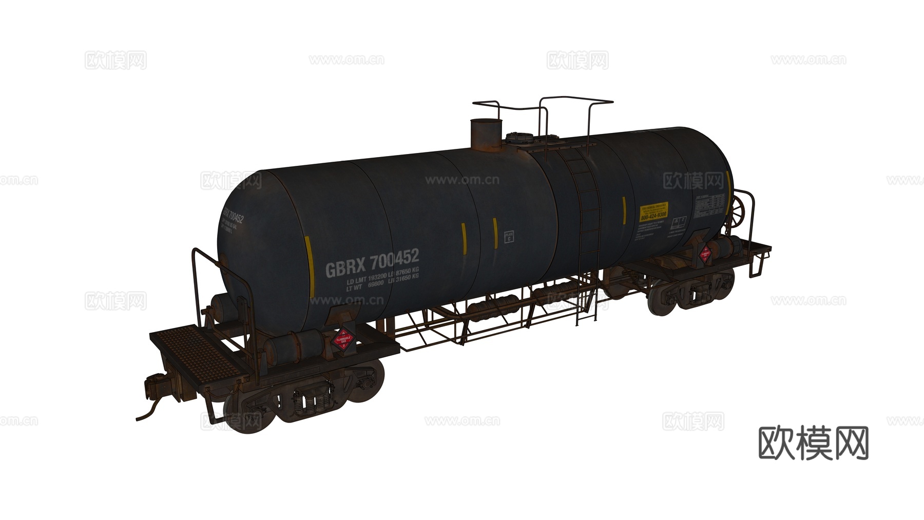 复古火车 火车车厢 火车油罐箱 轨道火车 铁路油罐车su模型