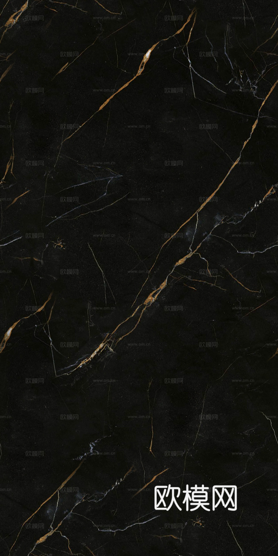 无缝黑色劳伦黑金大理石