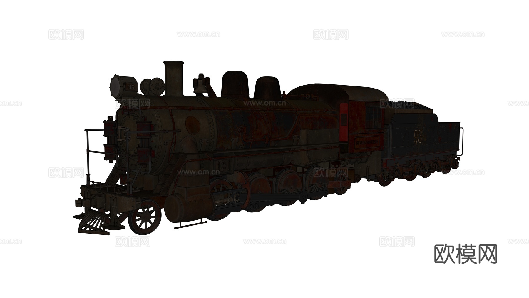 复古火车 火车车厢 煤炭火车 轨道火车 蒸汽火车su模型