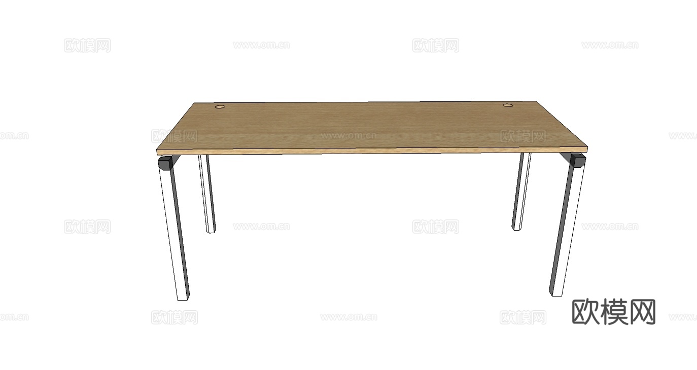 培训桌su模型