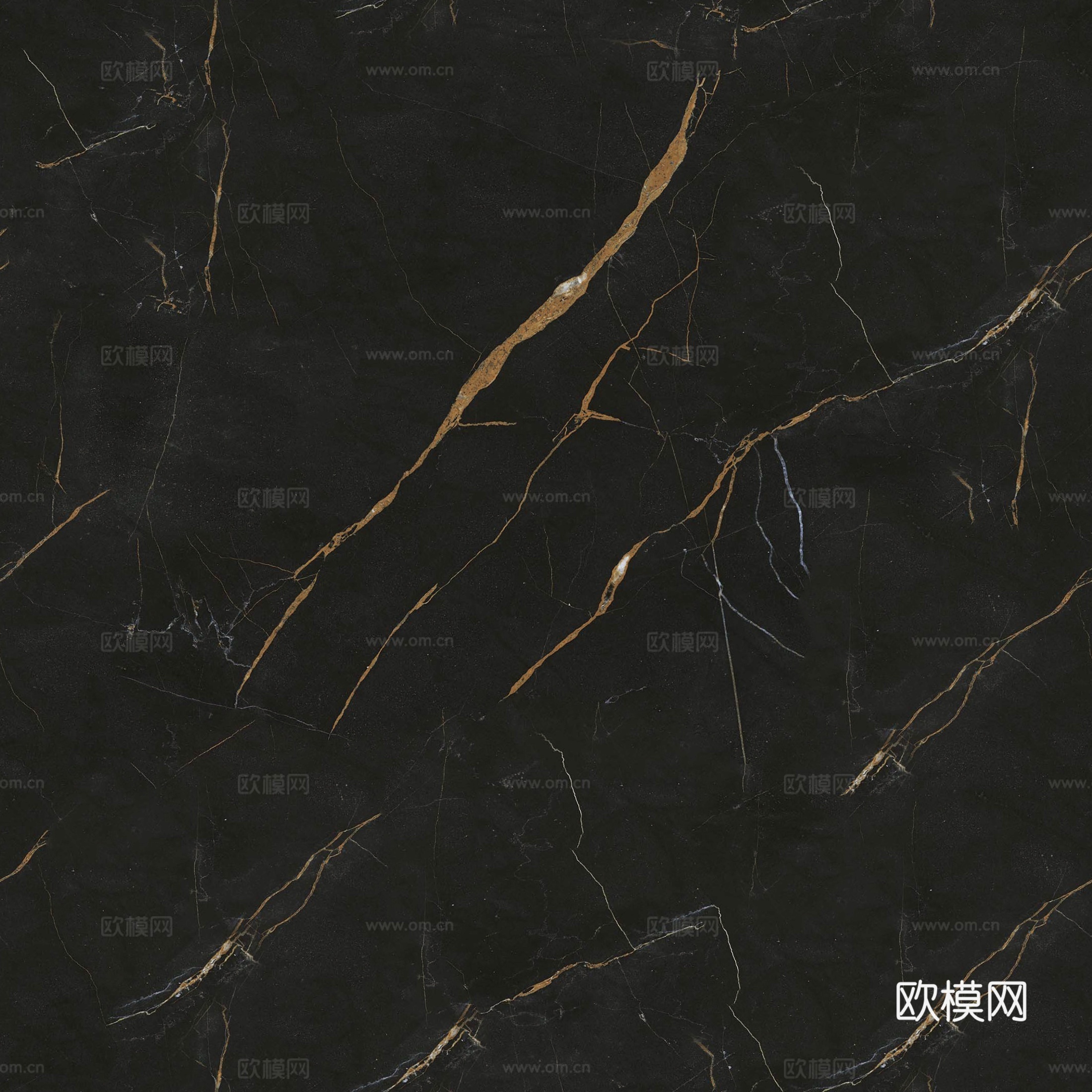 无缝黑色劳伦黑金大理石