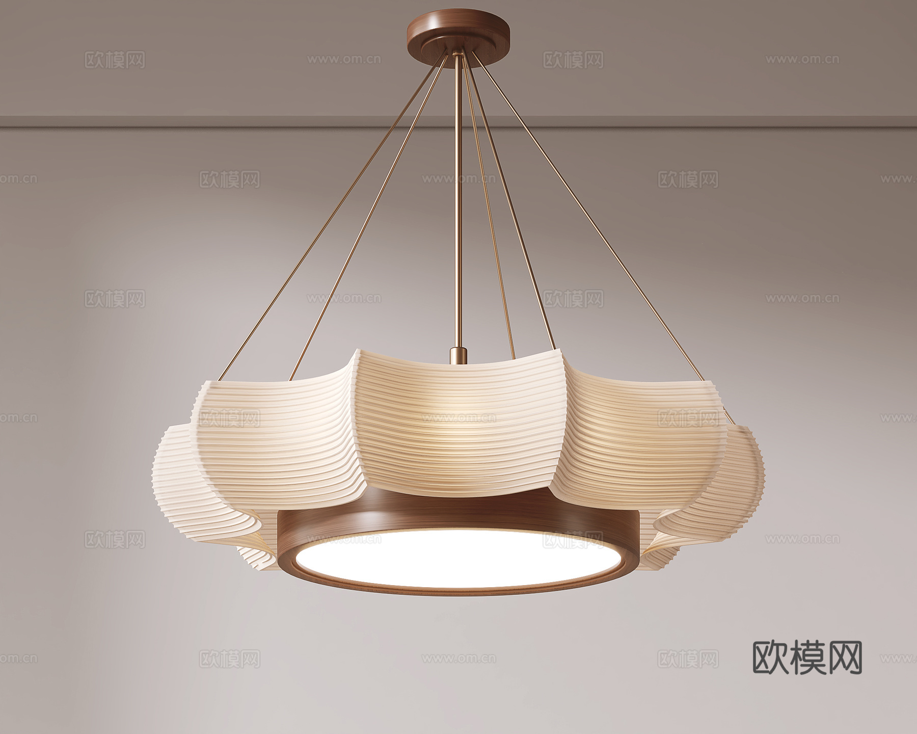 法式中古风吊灯3d模型下载