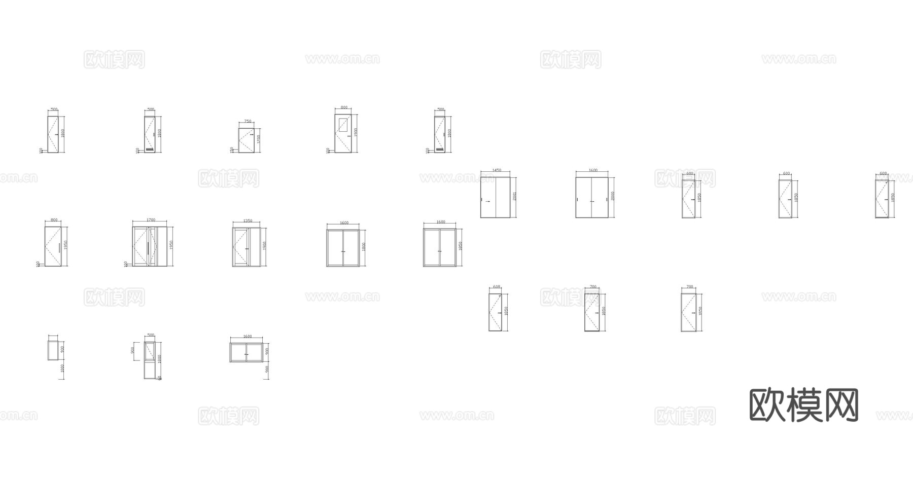 门窗户cad施工图