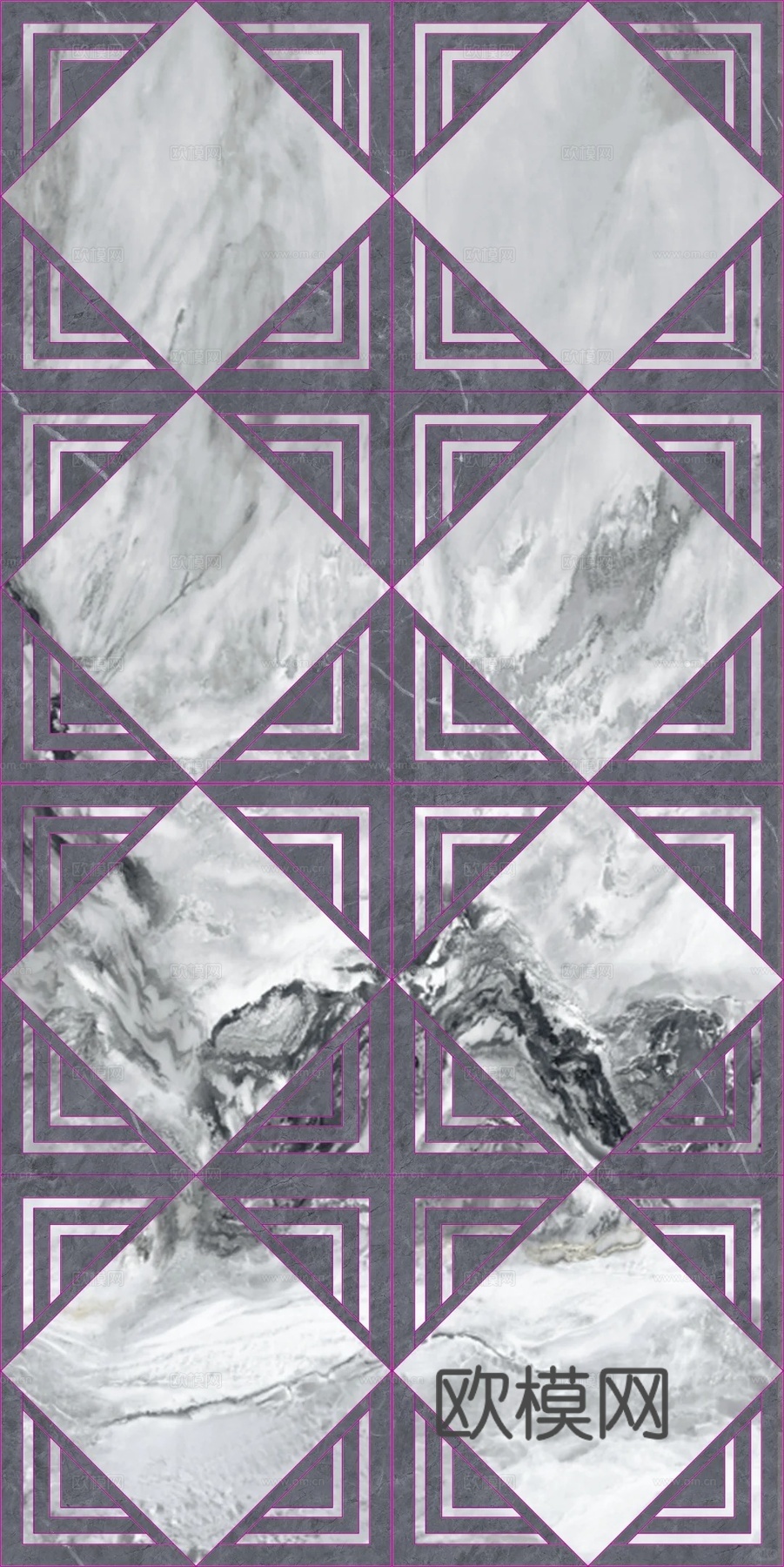 大理石瓷砖石材几何地面拼花下载