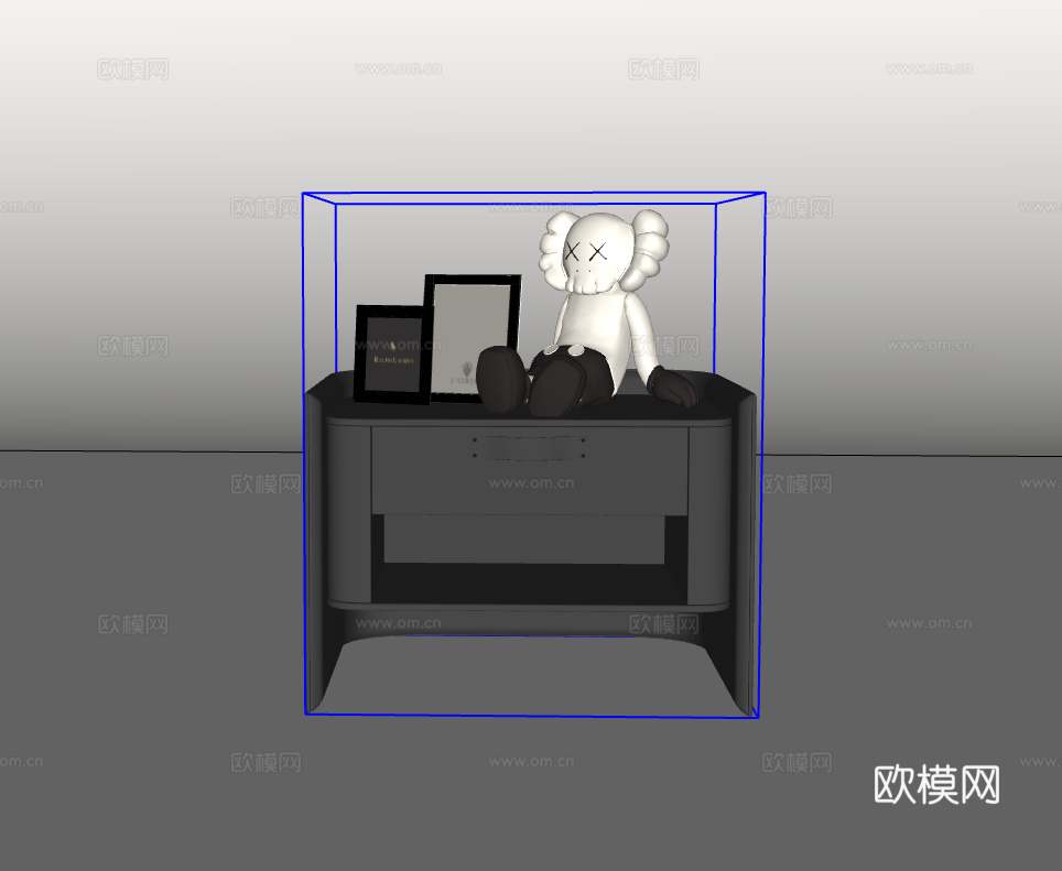 床头柜su模型
