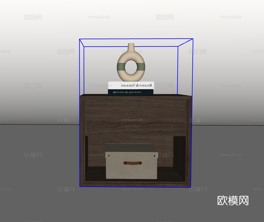 床头柜su模型