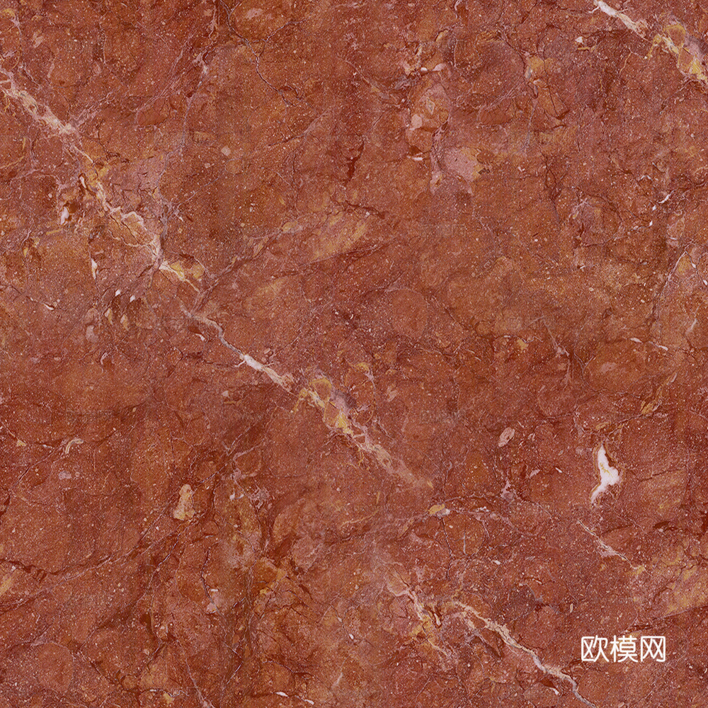 现代新中式大理石红色无缝大理石岩板