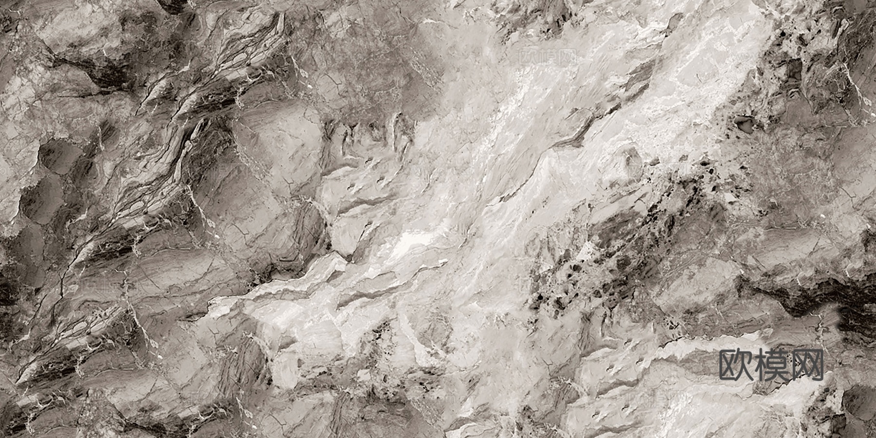 现代无缝浅色无缝奢石岩板大理石