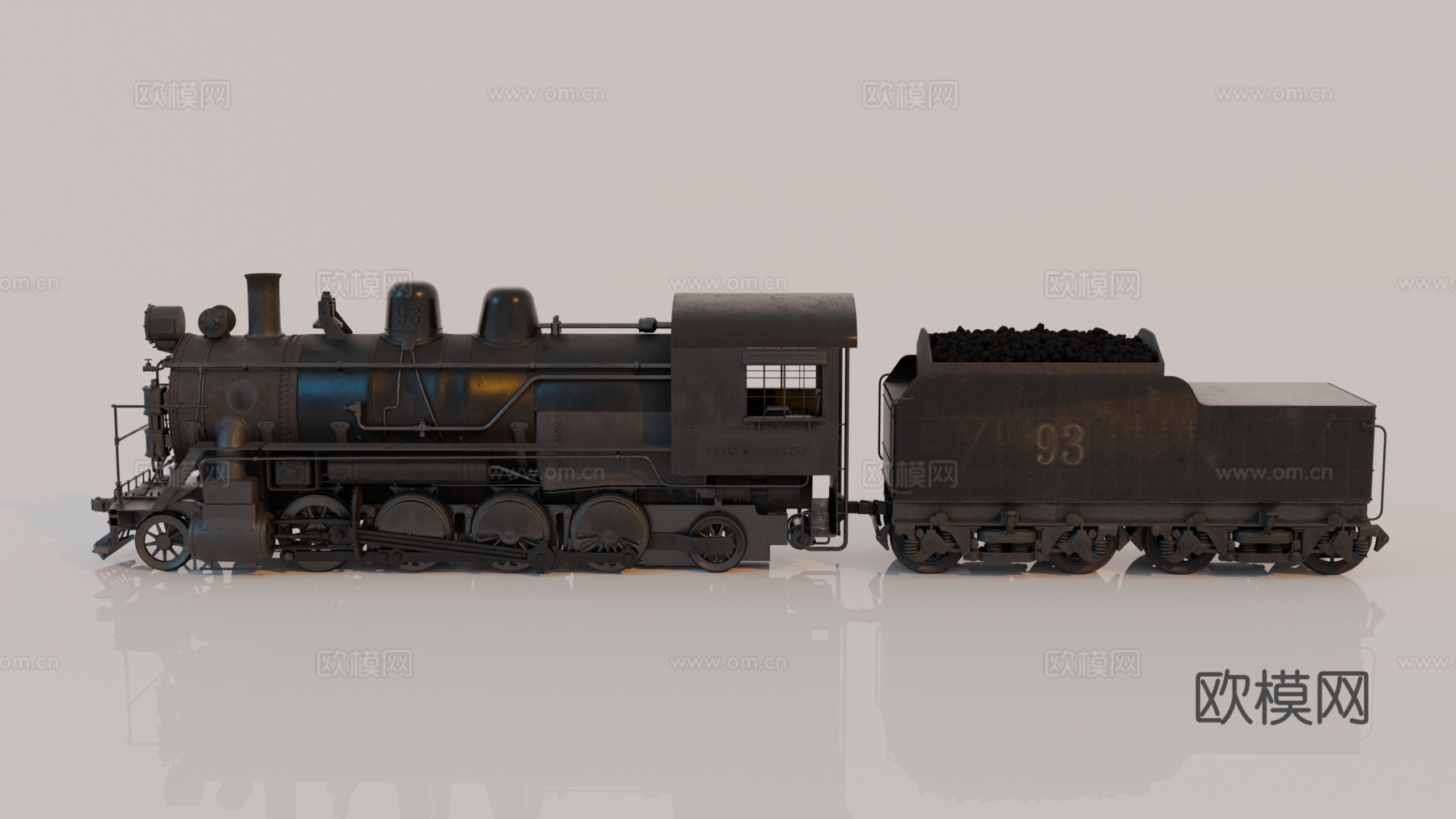 复古火车 火车车厢 煤炭火车 轨道火车 蒸汽火车su模型