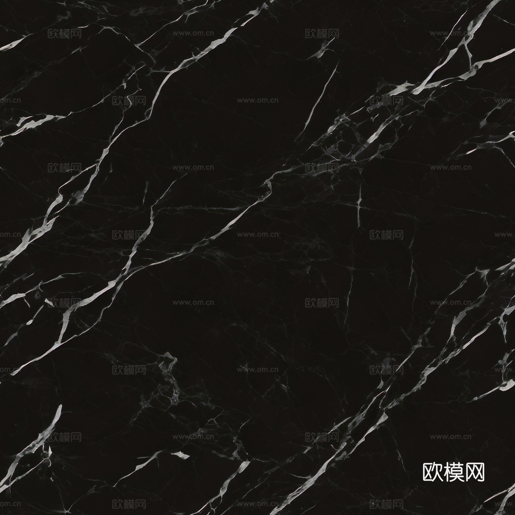 无缝黑白根黑色大理石岩板