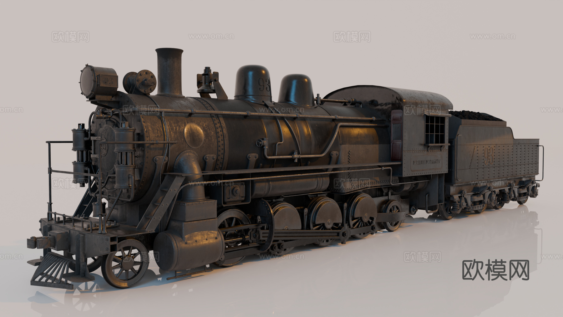 复古火车 火车车厢 煤炭火车 轨道火车 蒸汽火车su模型