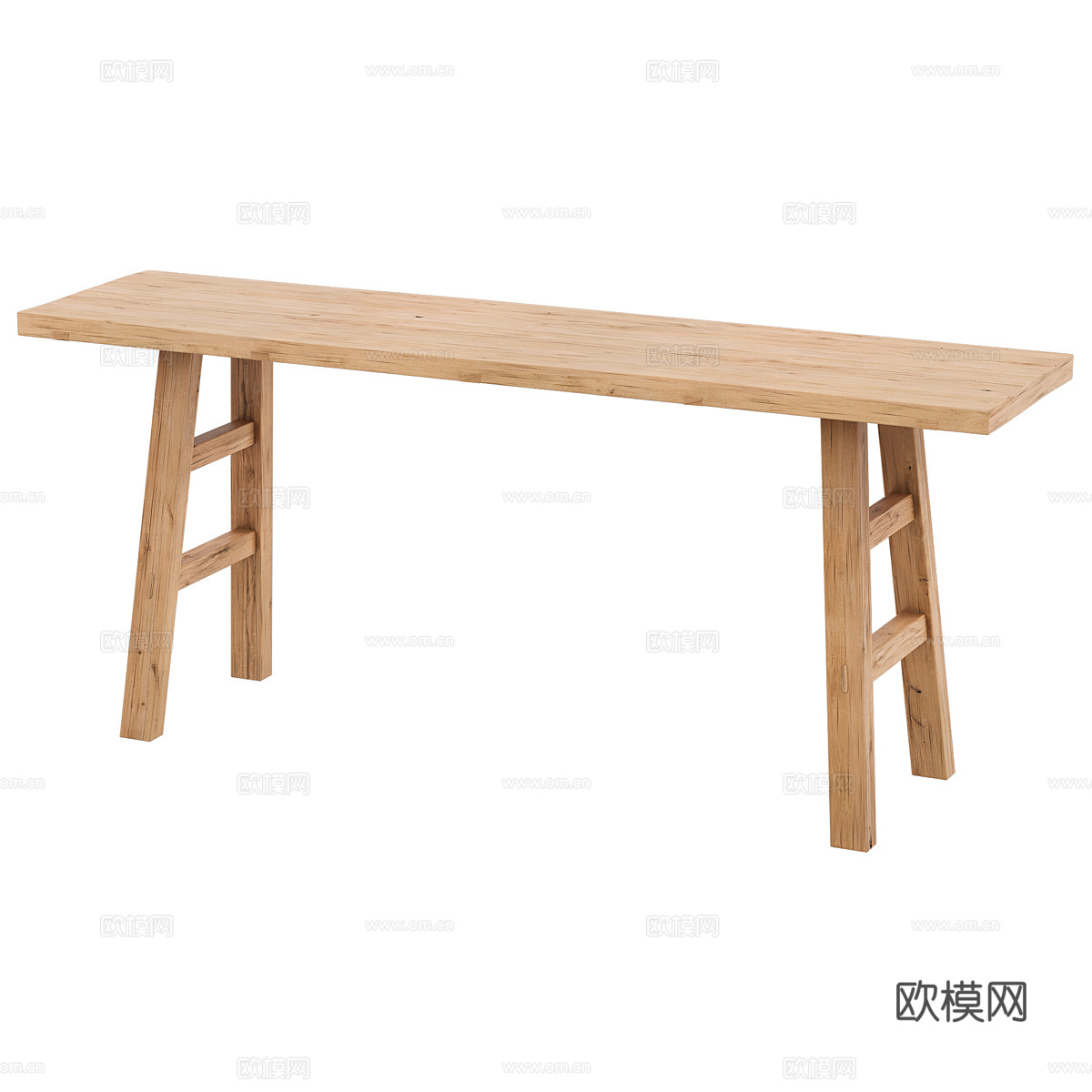 北欧简约凳子 矮凳 简约凳子 长条凳子3d模型下载