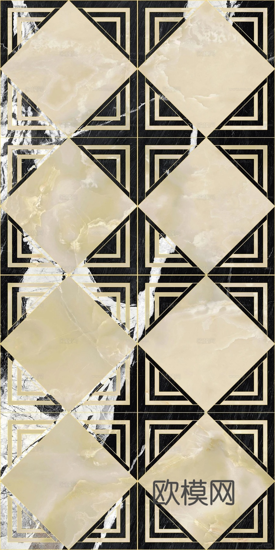 大理石瓷砖石材几何地面拼花下载