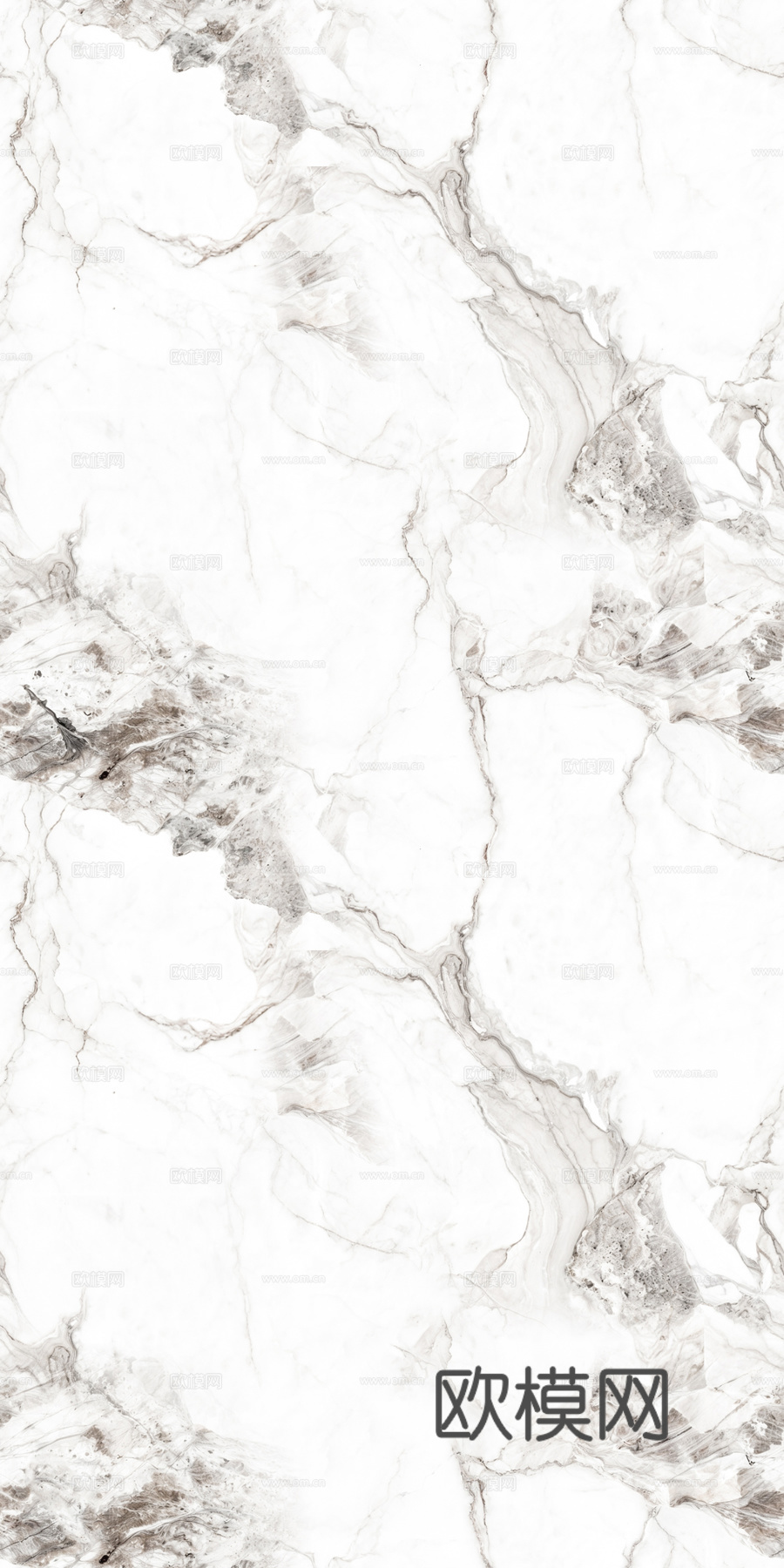 无缝浅色白色大理石岩板